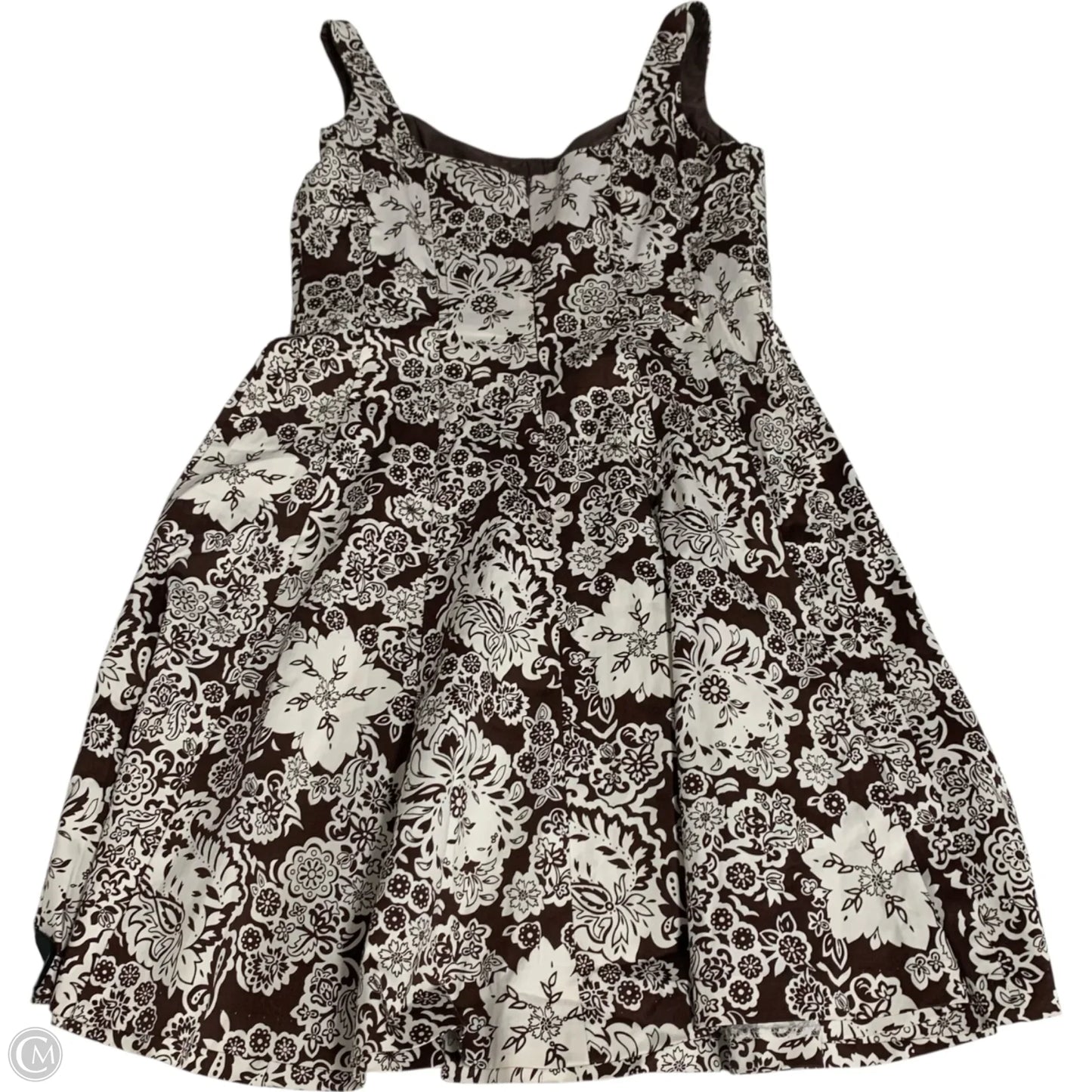 Dress Casual Short By R And M Richards In Brown & White, Size: Mp