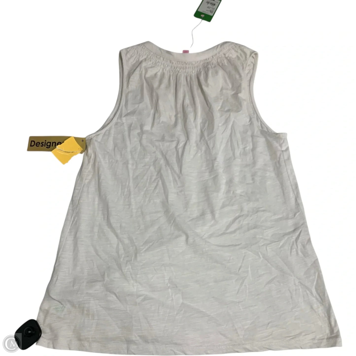 Top Sleeveless Designer By Lilly Pulitzer In White, Size: M