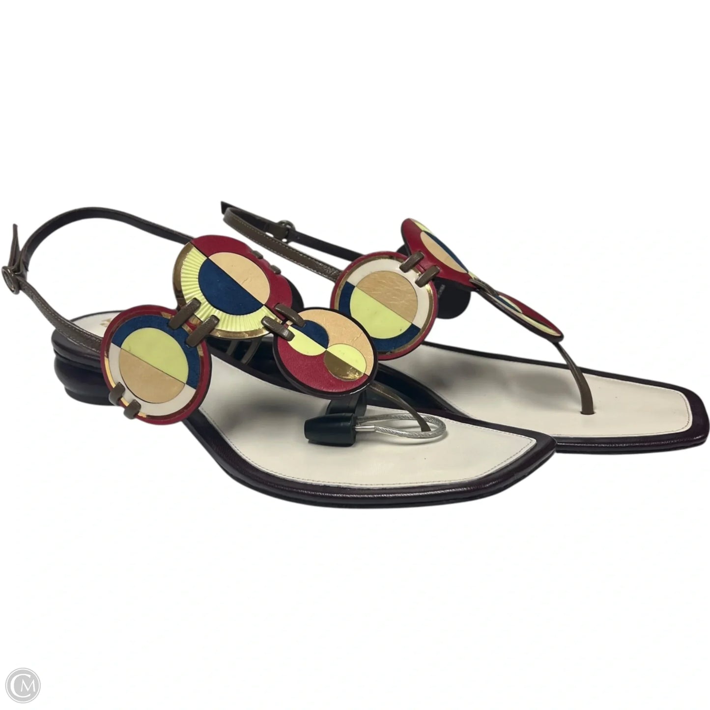 Sandals Designer By Tory Burch In Multi-colored, Size: 8.5