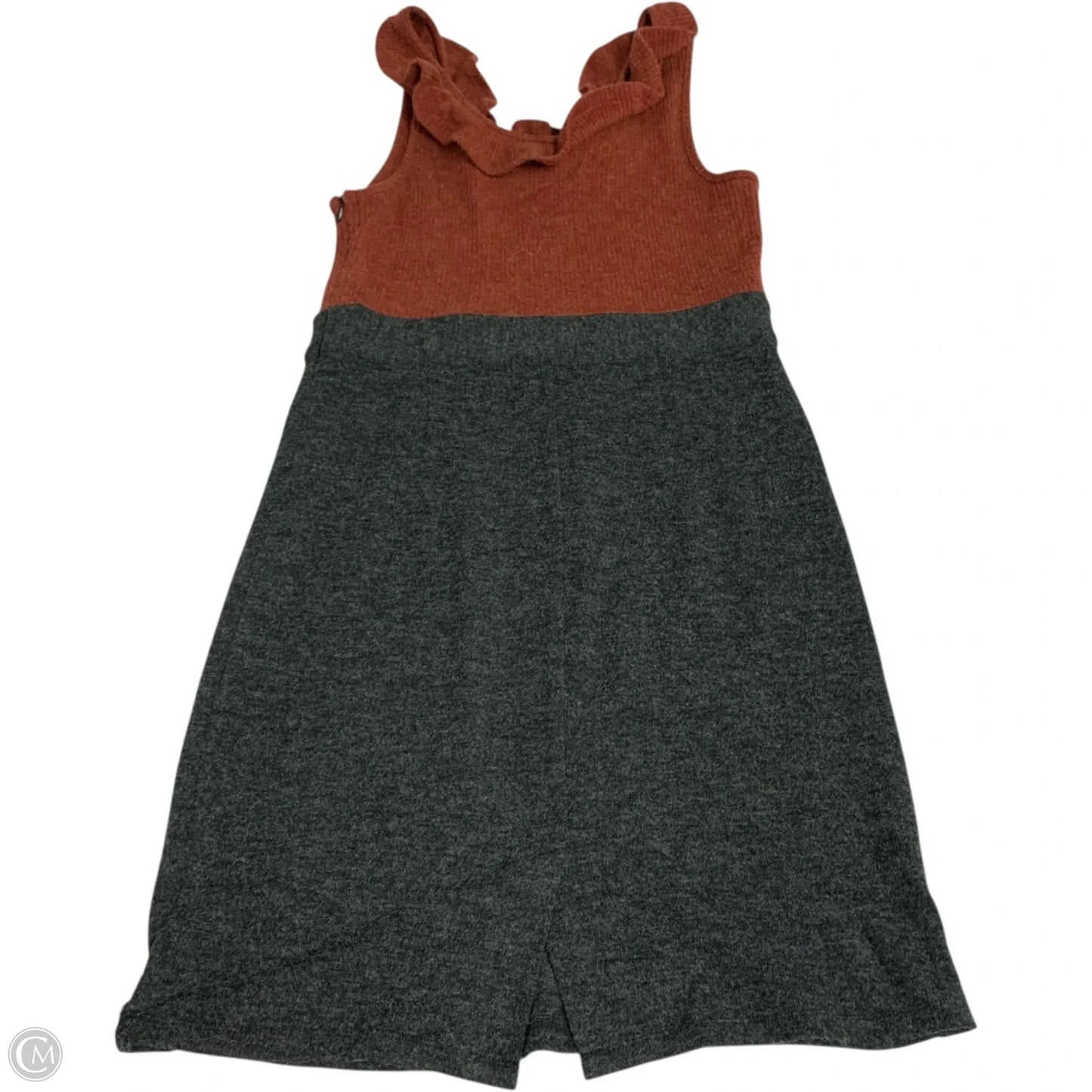 Dress Casual Short By Thml In Grey & Red, Size: L