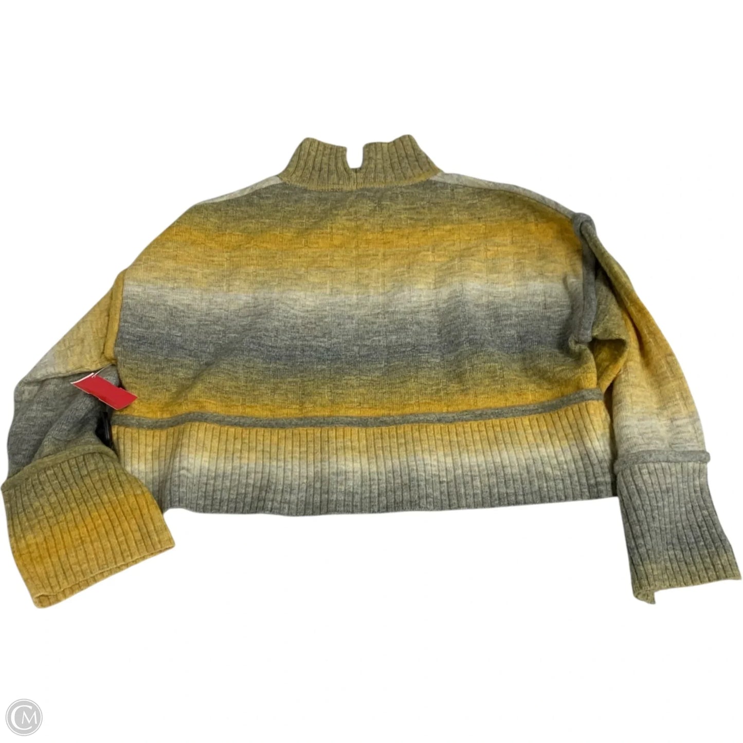 Sweater By Pilcro In Grey & Yellow, Size: Xs