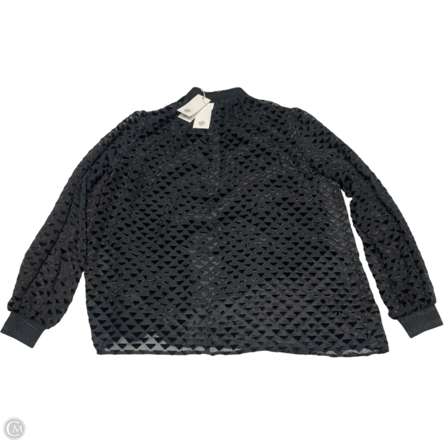 Top Long Sleeve Designer By Tory Burch In Black, Size: S
