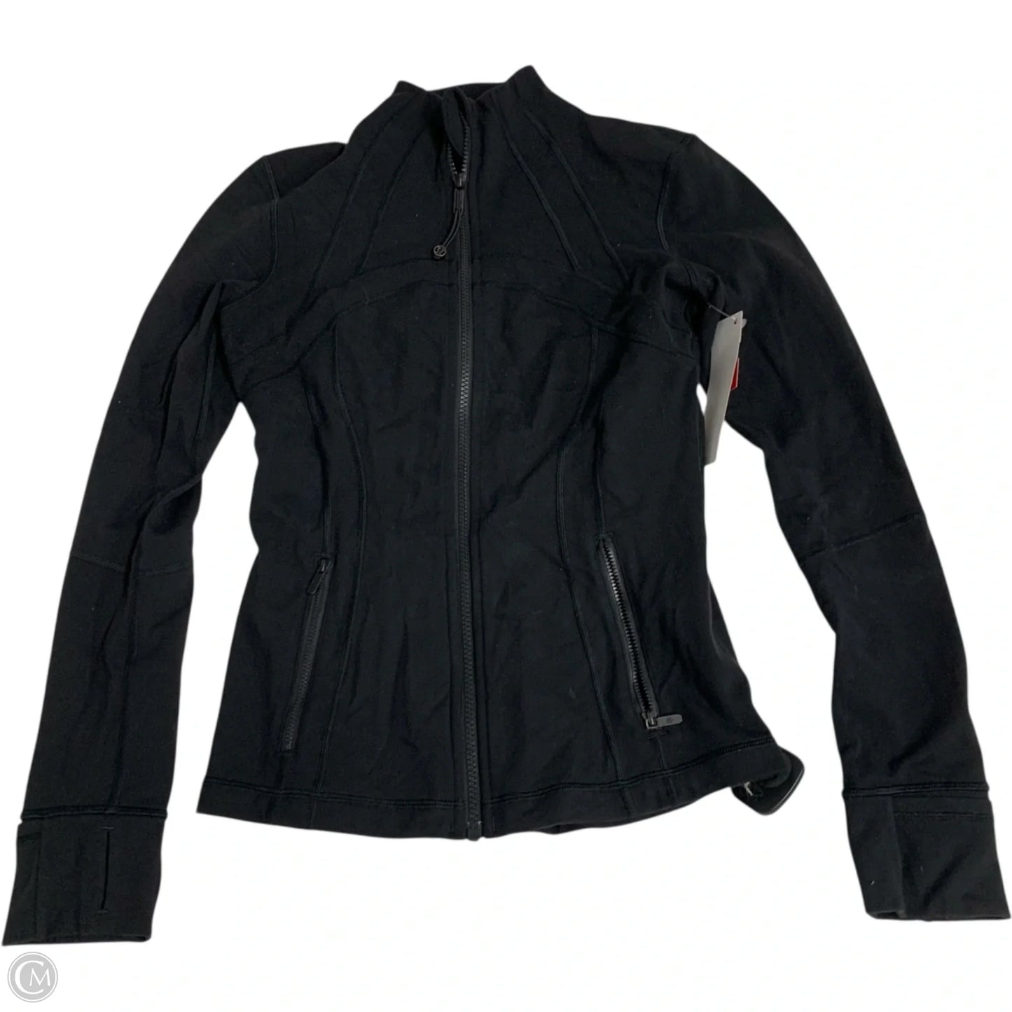 Athletic Jacket By Lululemon In Black, Size: S
