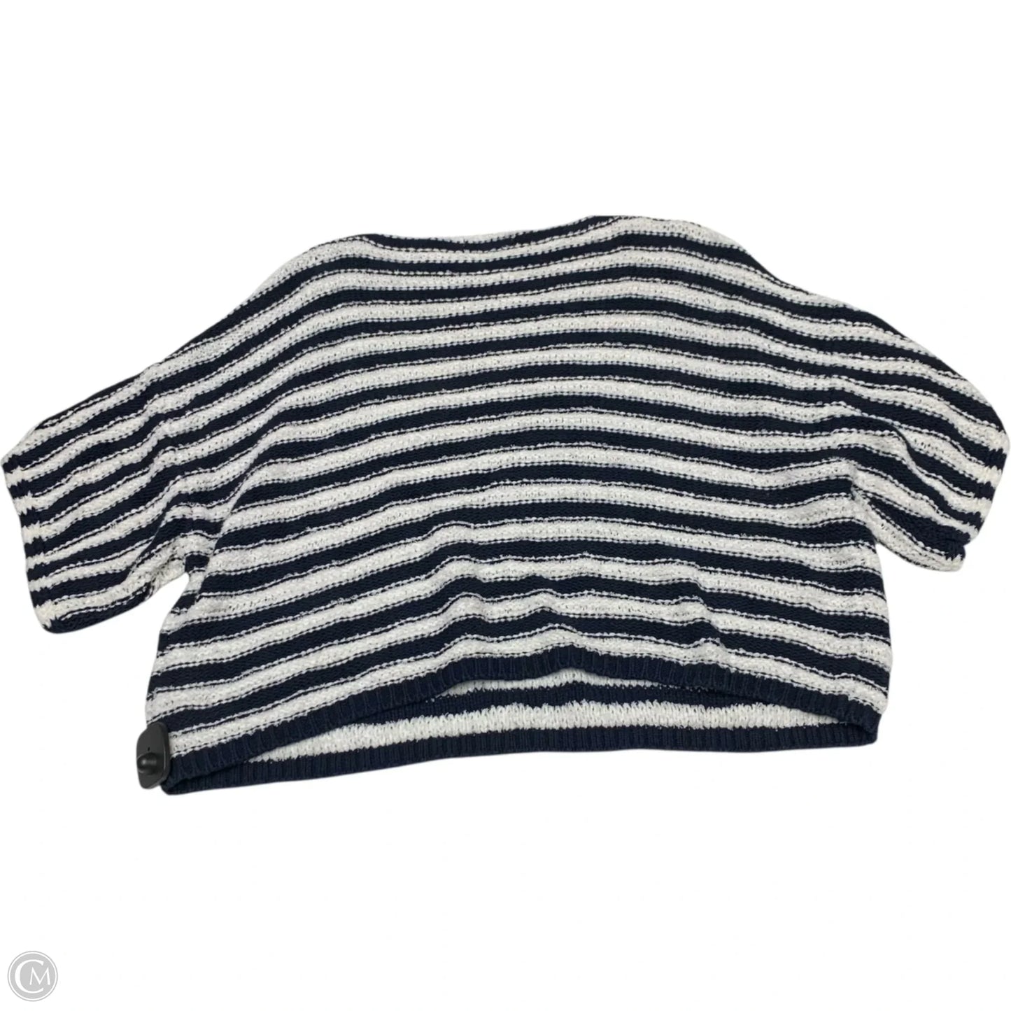 Sweater Short Sleeve By Anthropologie In Blue & White, Size: Xs