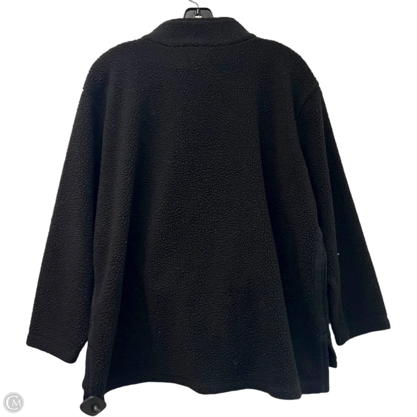 Sweatshirt Collar By Talbots In Black, Size: 2x