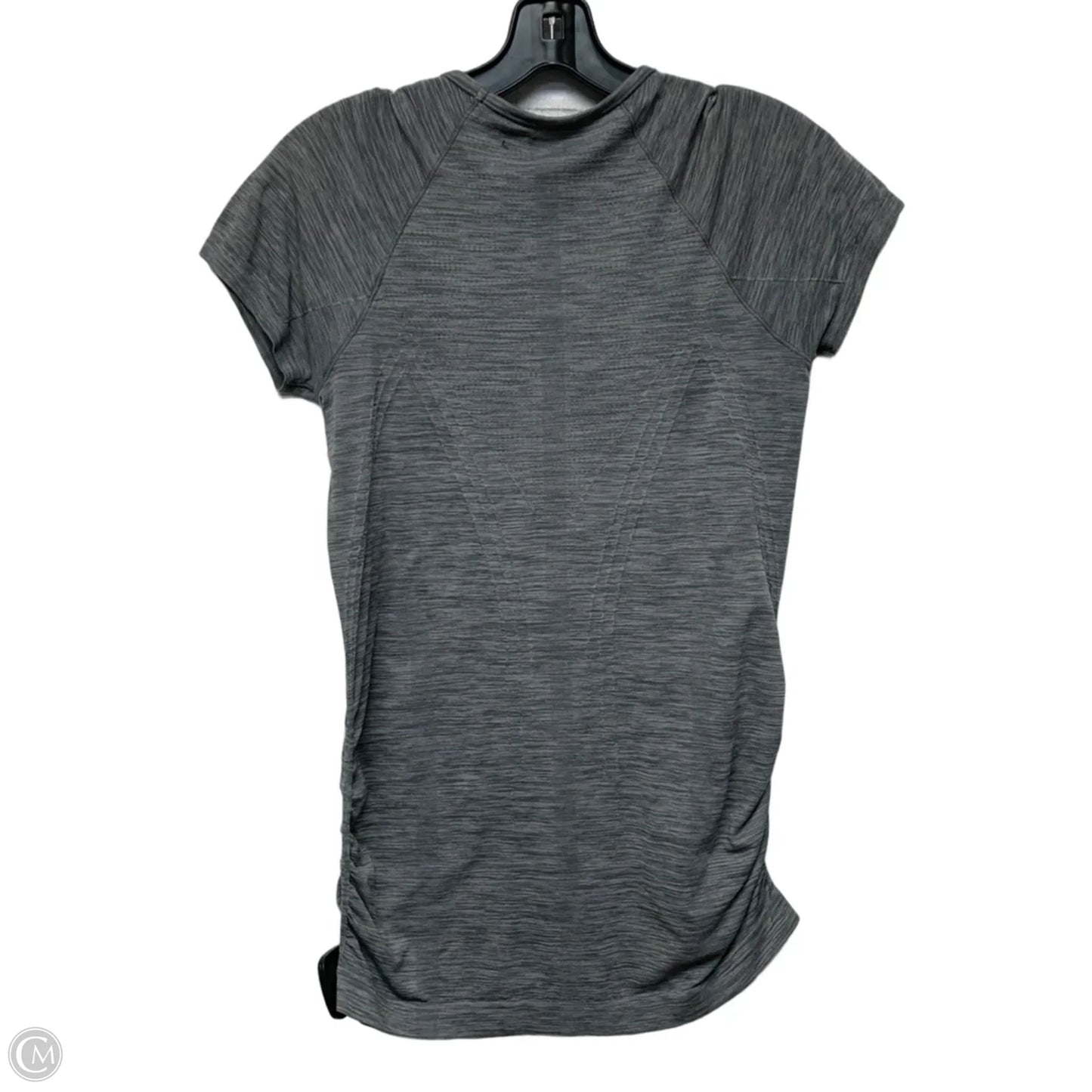 Athletic Top Short Sleeve By Athleta In Grey, Size: S