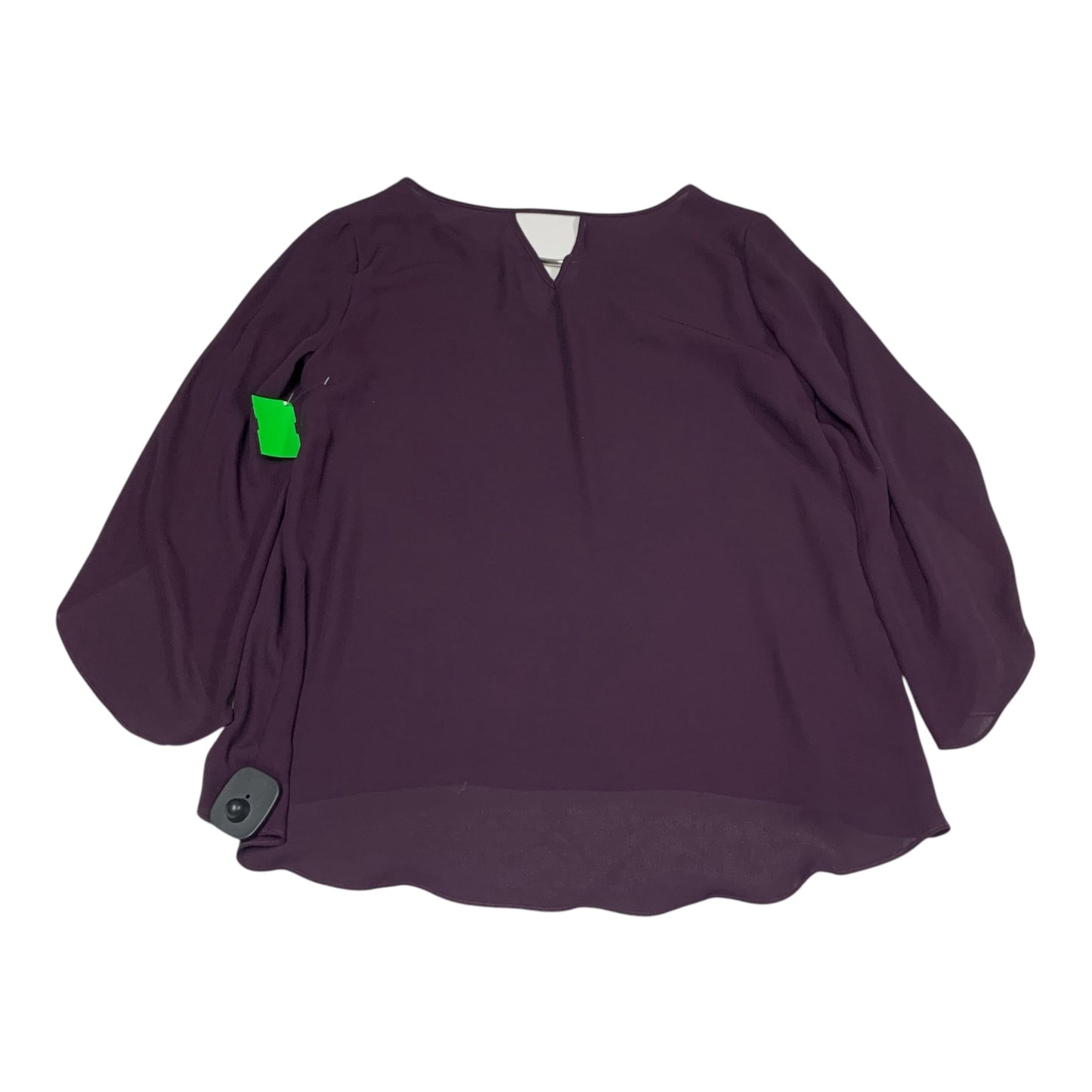 Blouse Long Sleeve By Bcx In Purple, Size: M