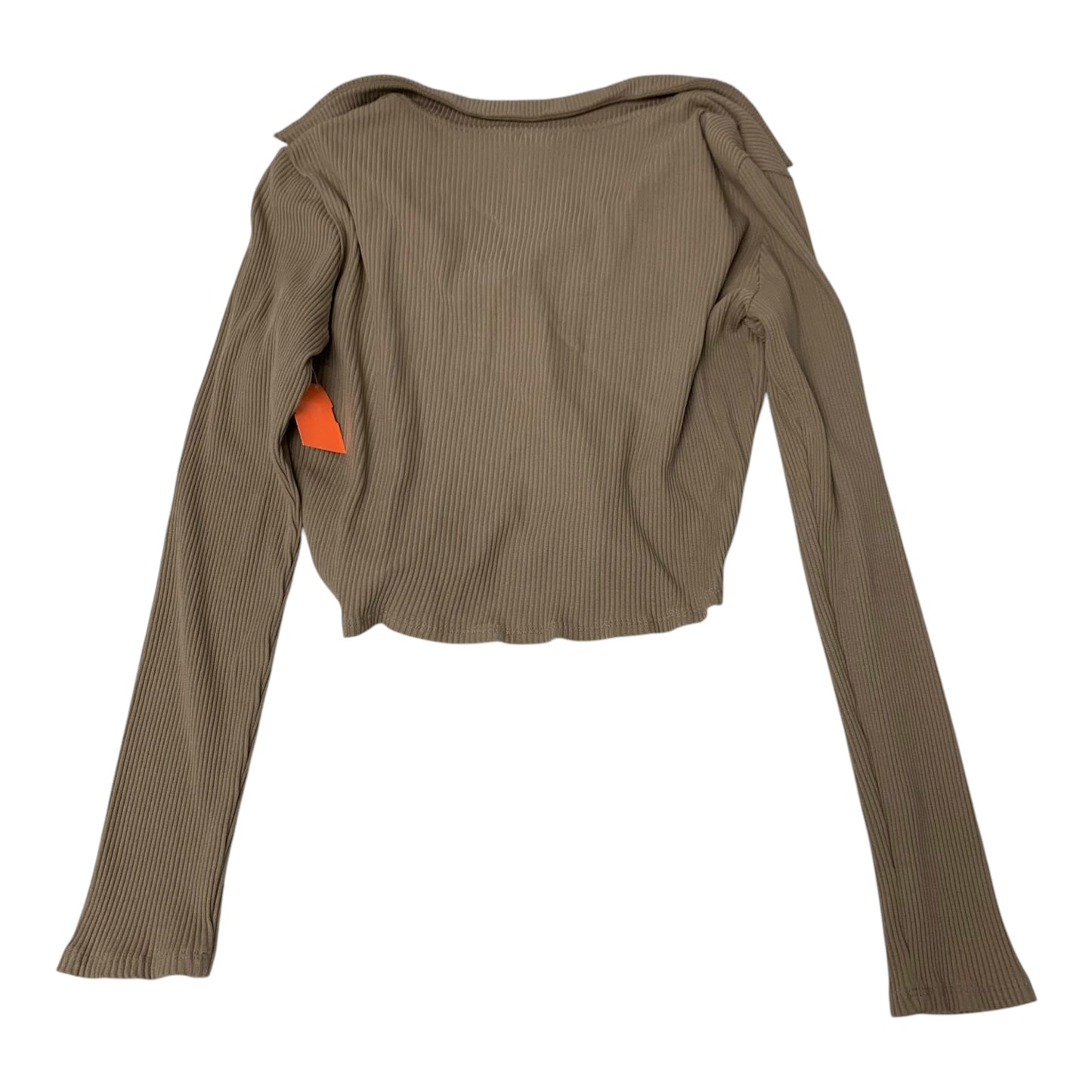 Top Long Sleeve By H&m In Tan, Size: M