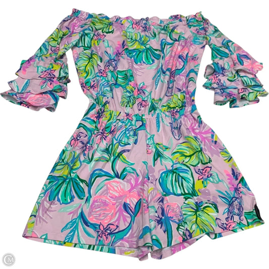 Romper Designer By Lilly Pulitzer In Purple, Size: S