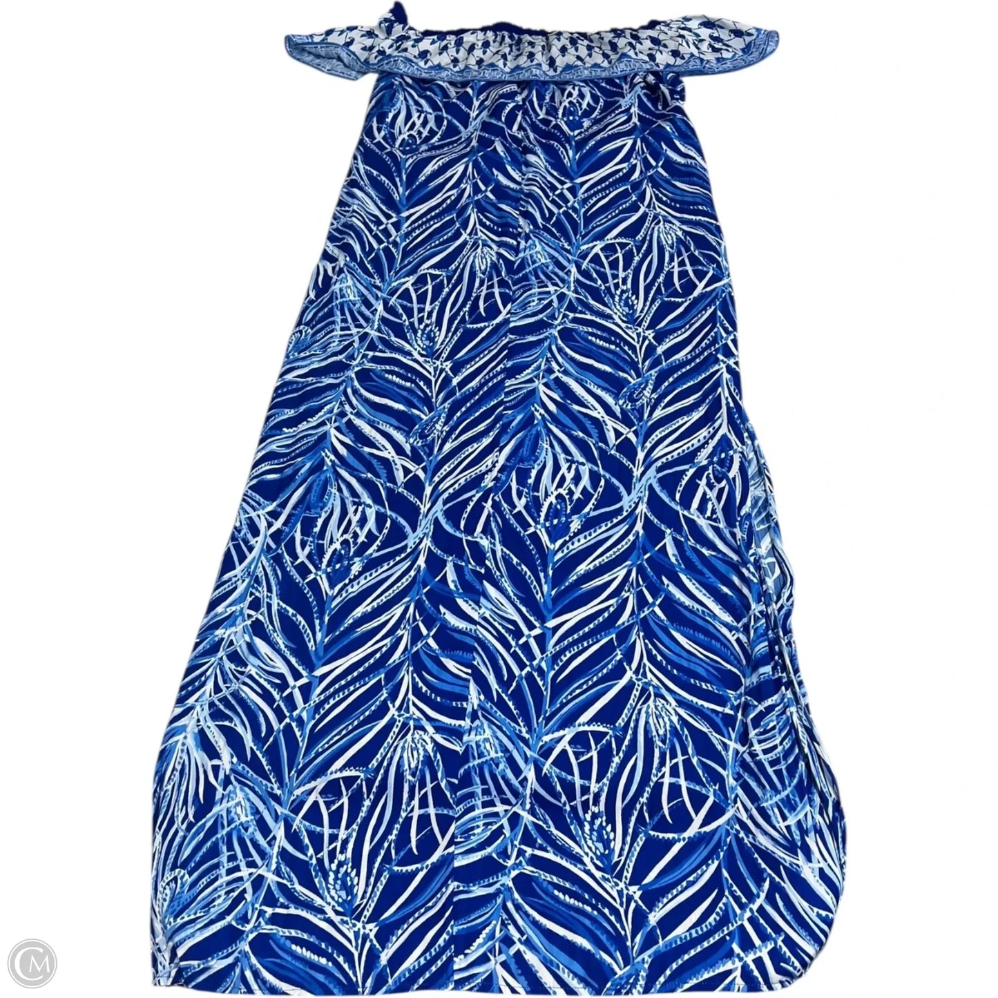 Dress Designer By Lilly Pulitzer In Blue & White, Size: L