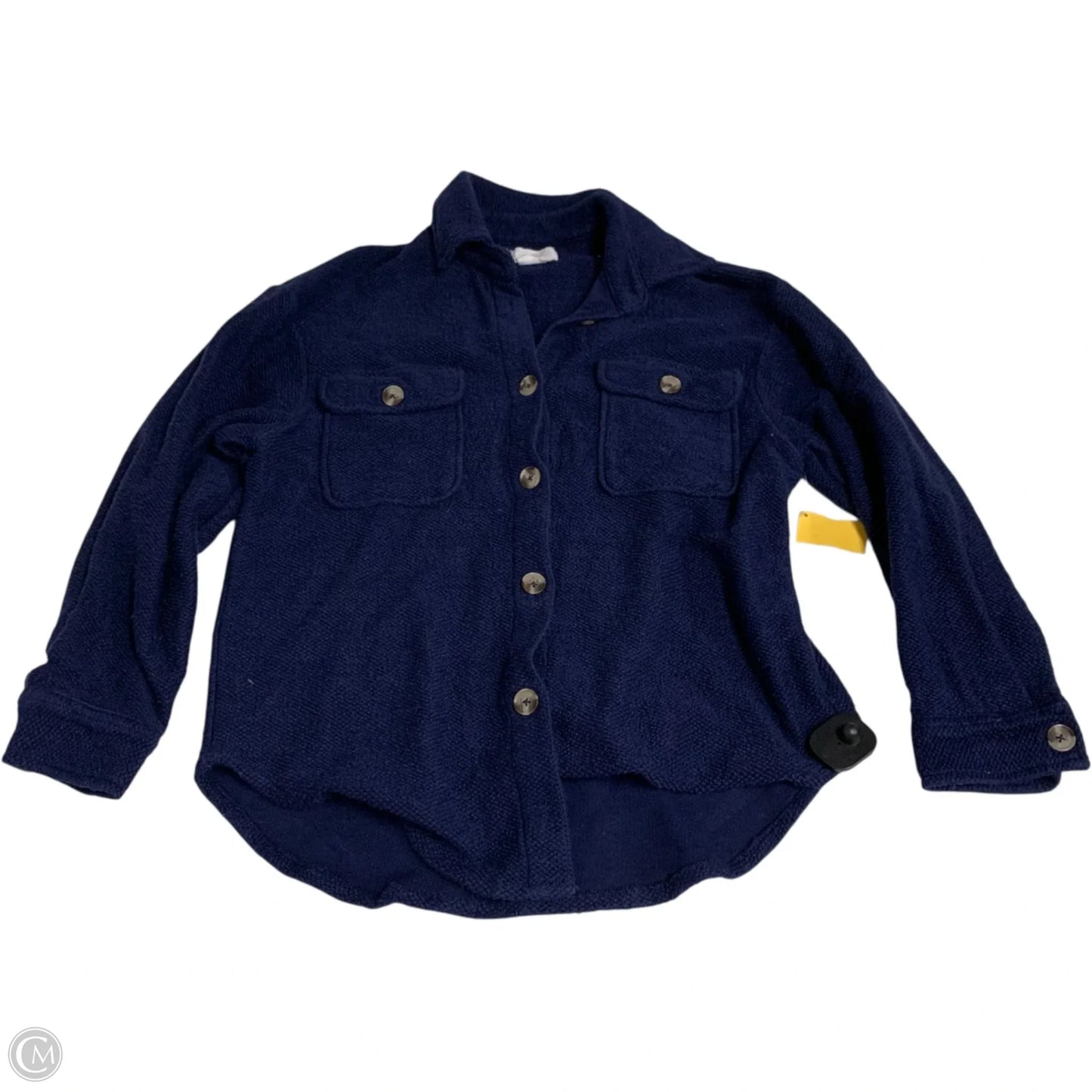 Jacket Shirt By Anthropologie In Blue, Size: S