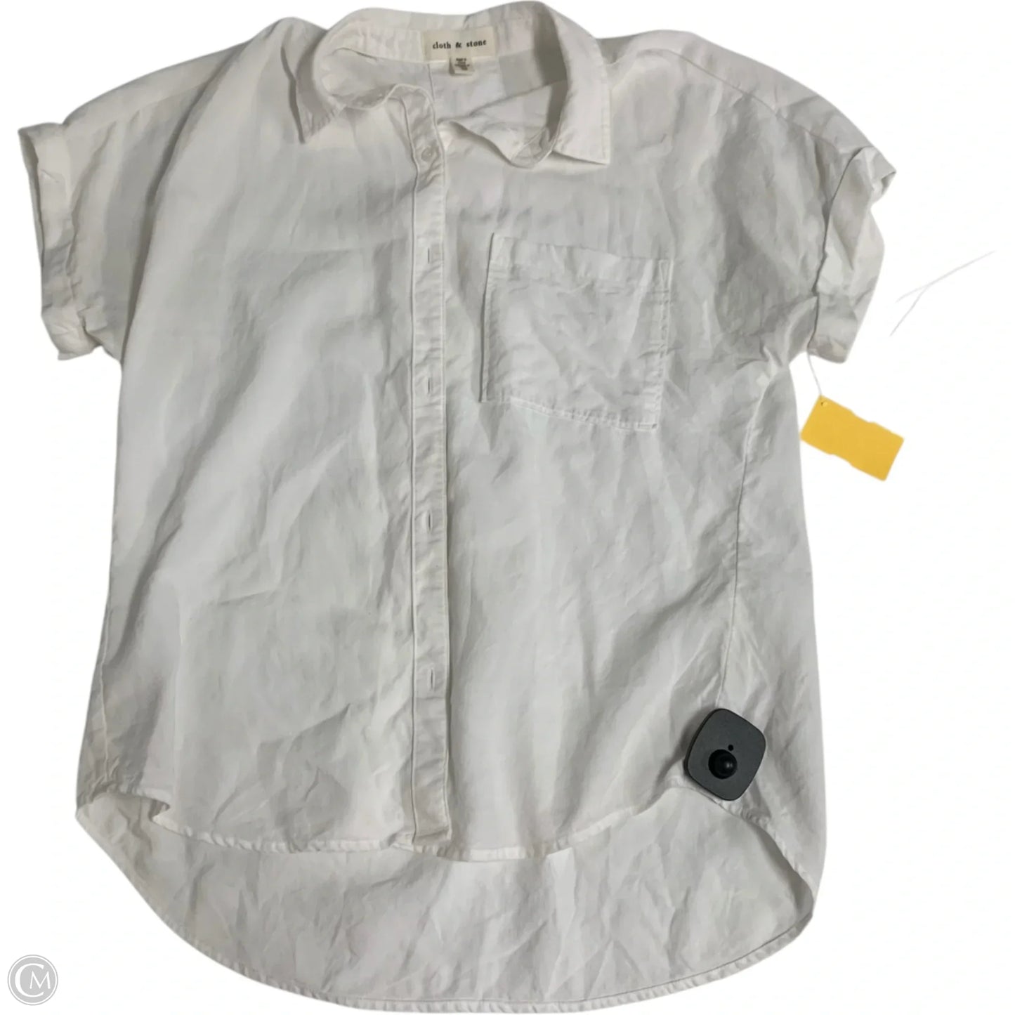 Top Short Sleeve By Cloth & Stone In White, Size: Xs