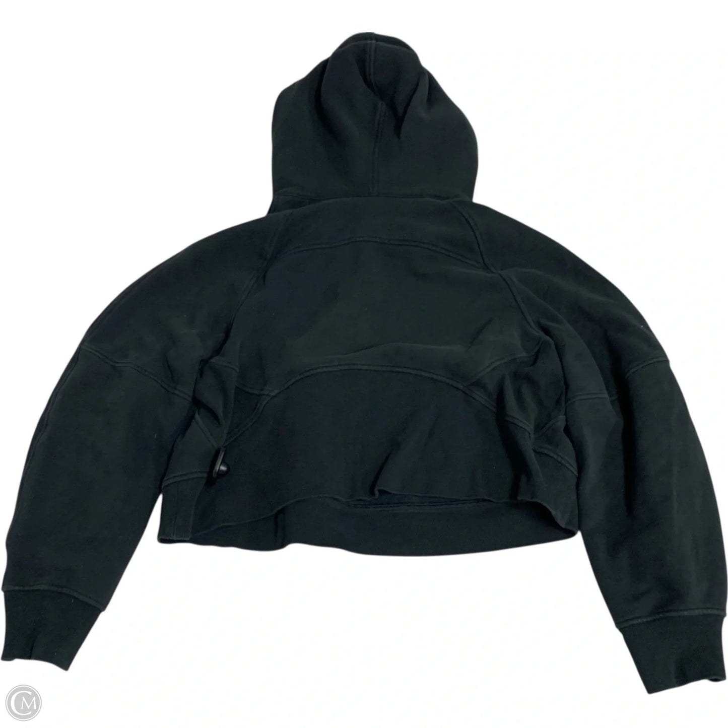 Athletic Sweatshirt Hoodie By Lululemon In Black, Size: M