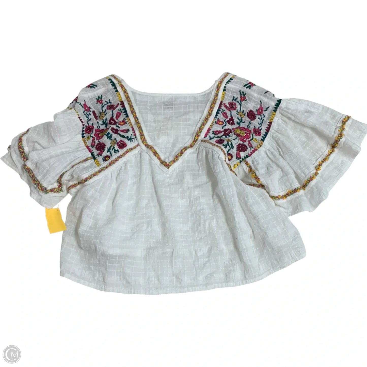 Top Short Sleeve By Pilcro In White, Size: S