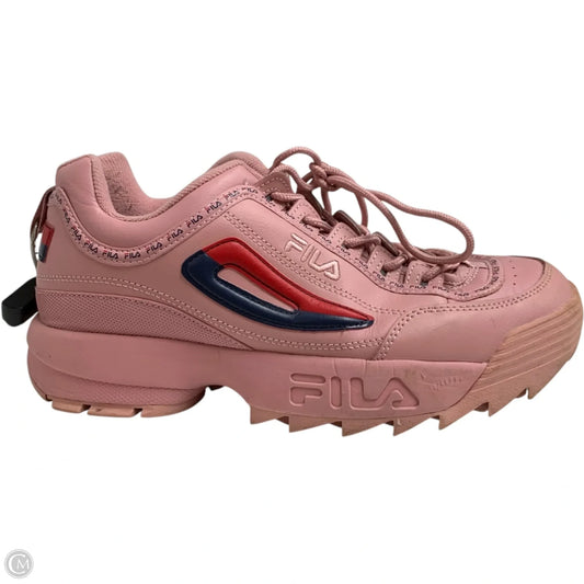 Shoes Sneakers By Fila In Pink, Size: 10