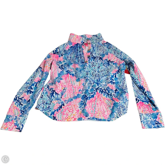Sweatshirt Designer By Lilly Pulitzer In Blue & Pink, Size: M