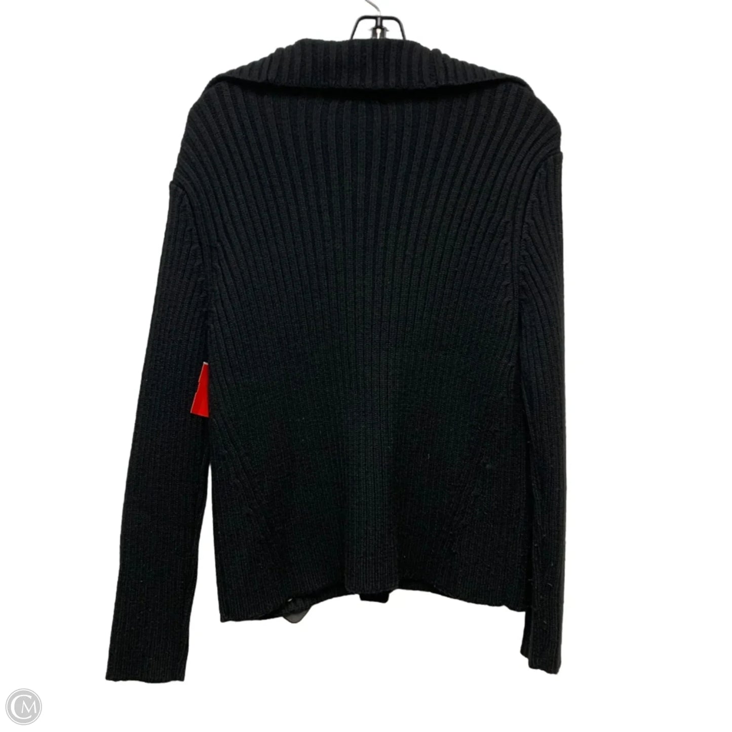 Sweater Cardigan By Ann Taylor In Black, Size: L