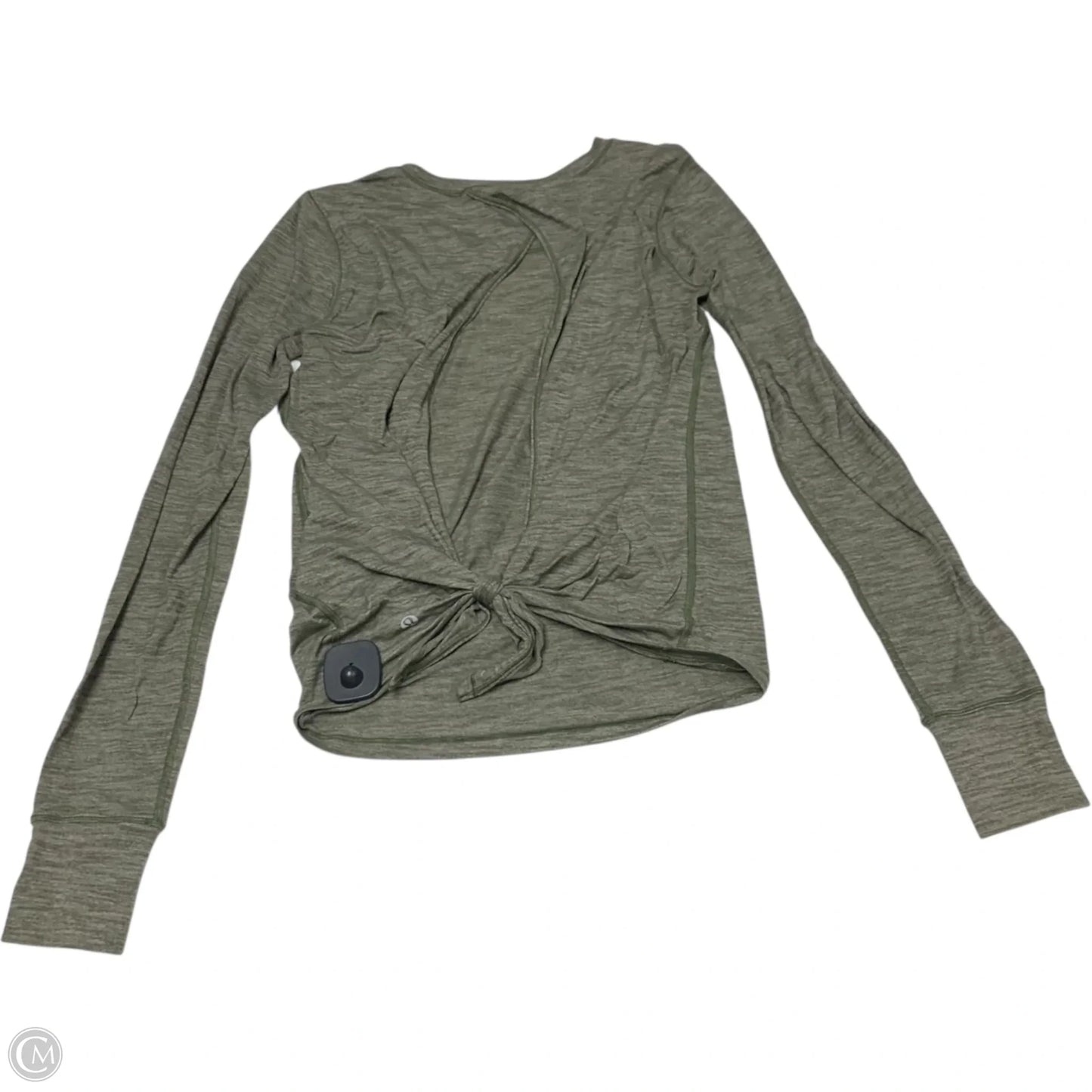 Athletic Top Long Sleeve Crewneck By Lululemon In Green, Size: S