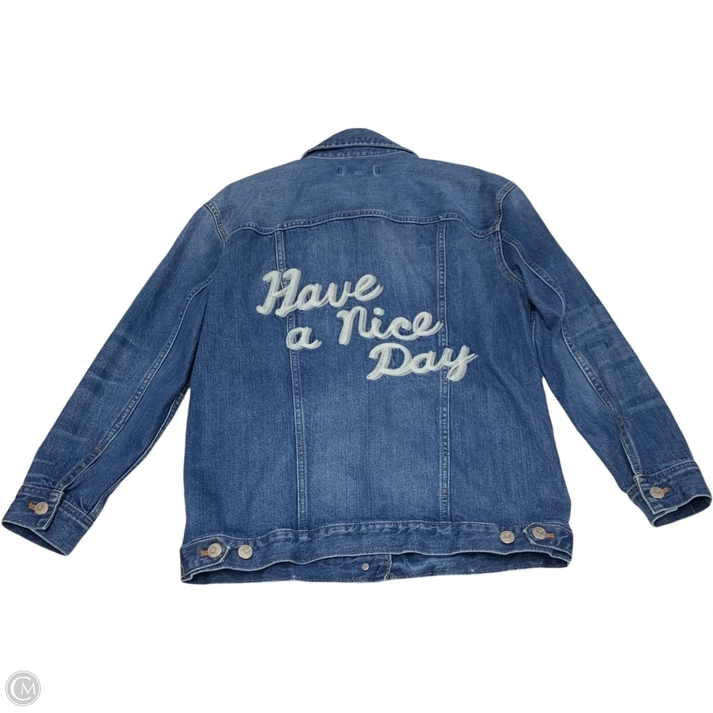 Jacket Denim By Madewell In Blue Denim, Size: S