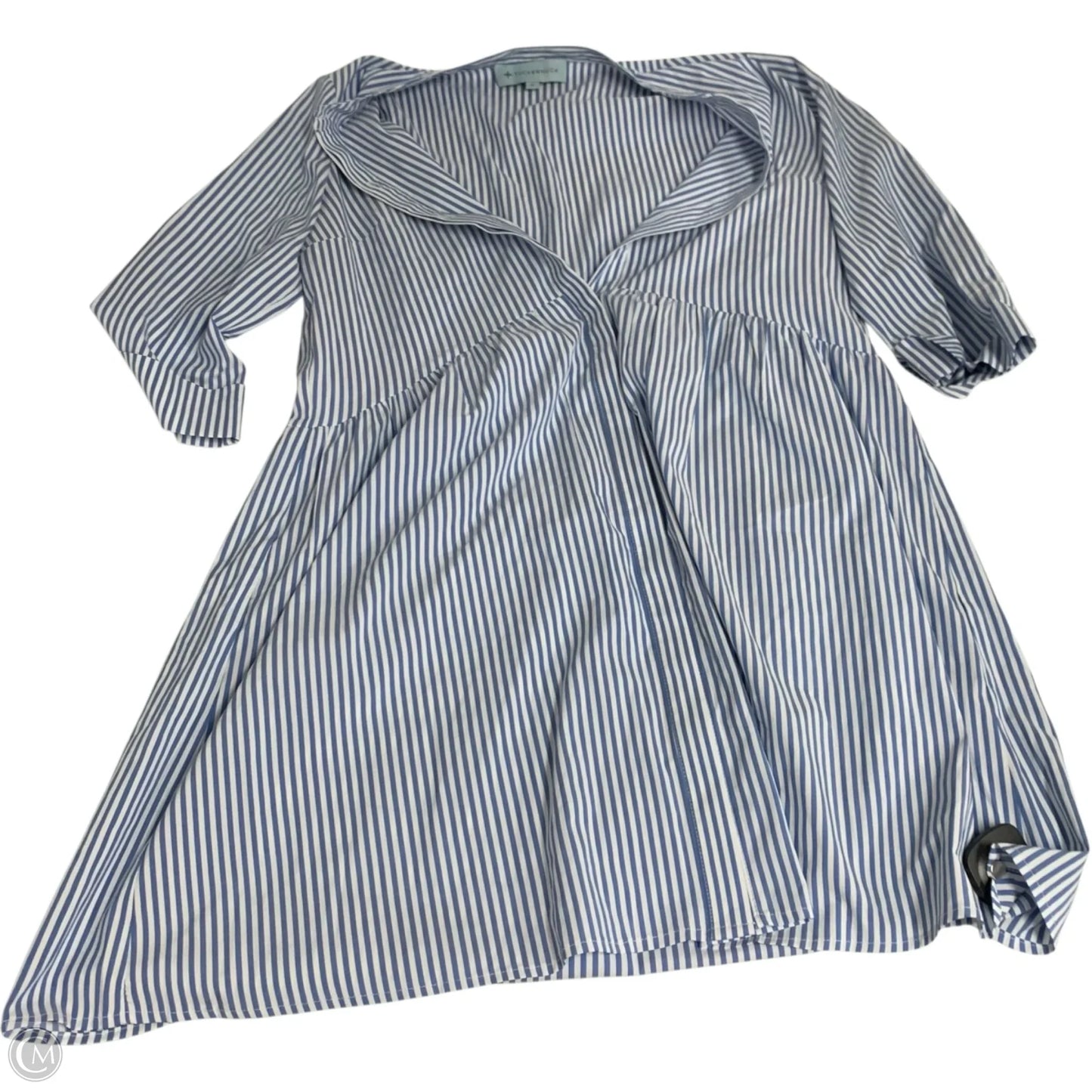 Dress Casual Short By Tuckernuck In Blue & White, Size: S