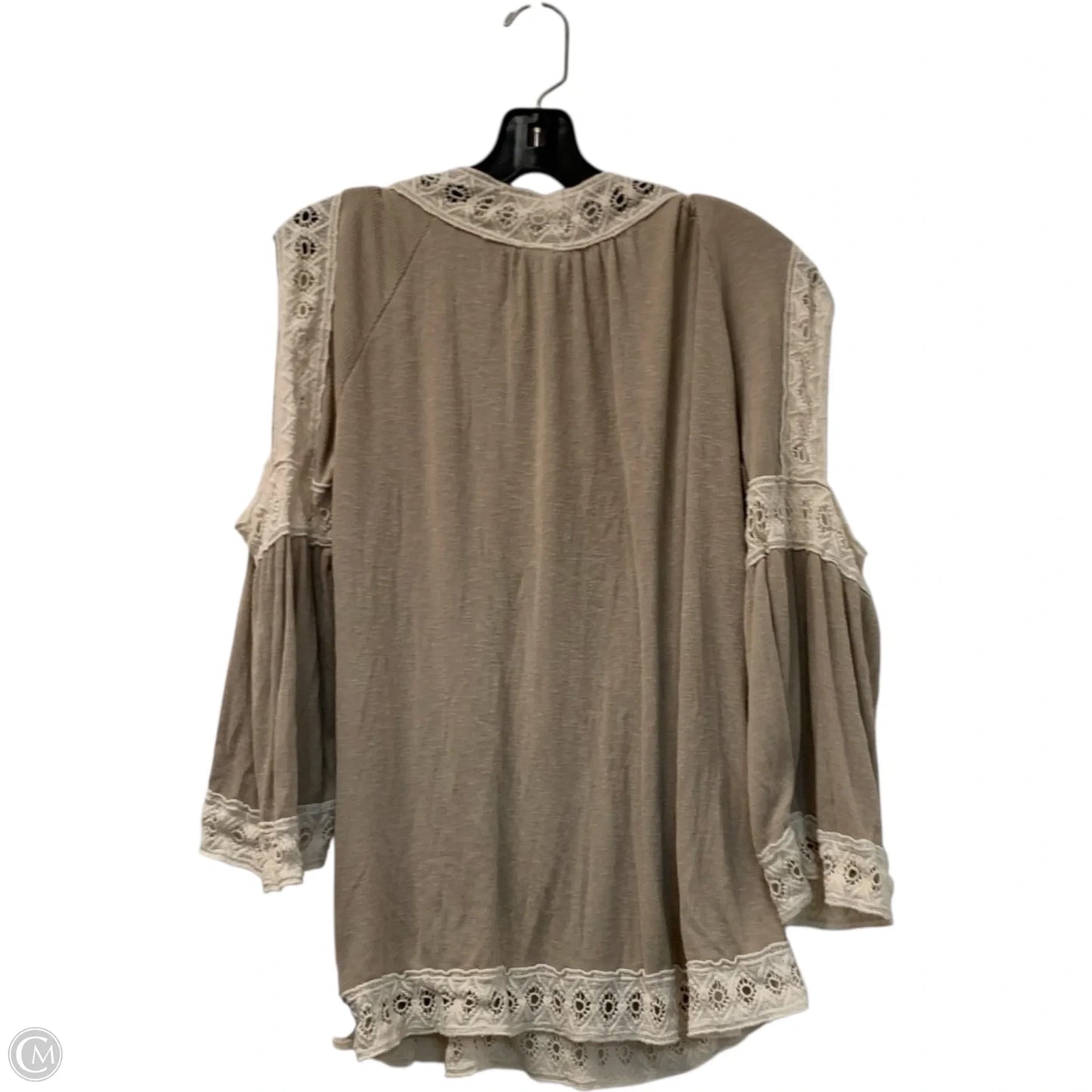 Top Long Sleeve By New Directions In Beige, Size: Xl