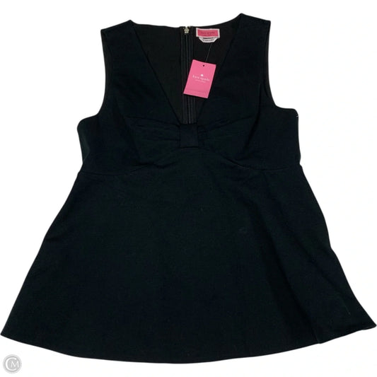 Top Sleeveless Designer By Kate Spade In Black, Size: S