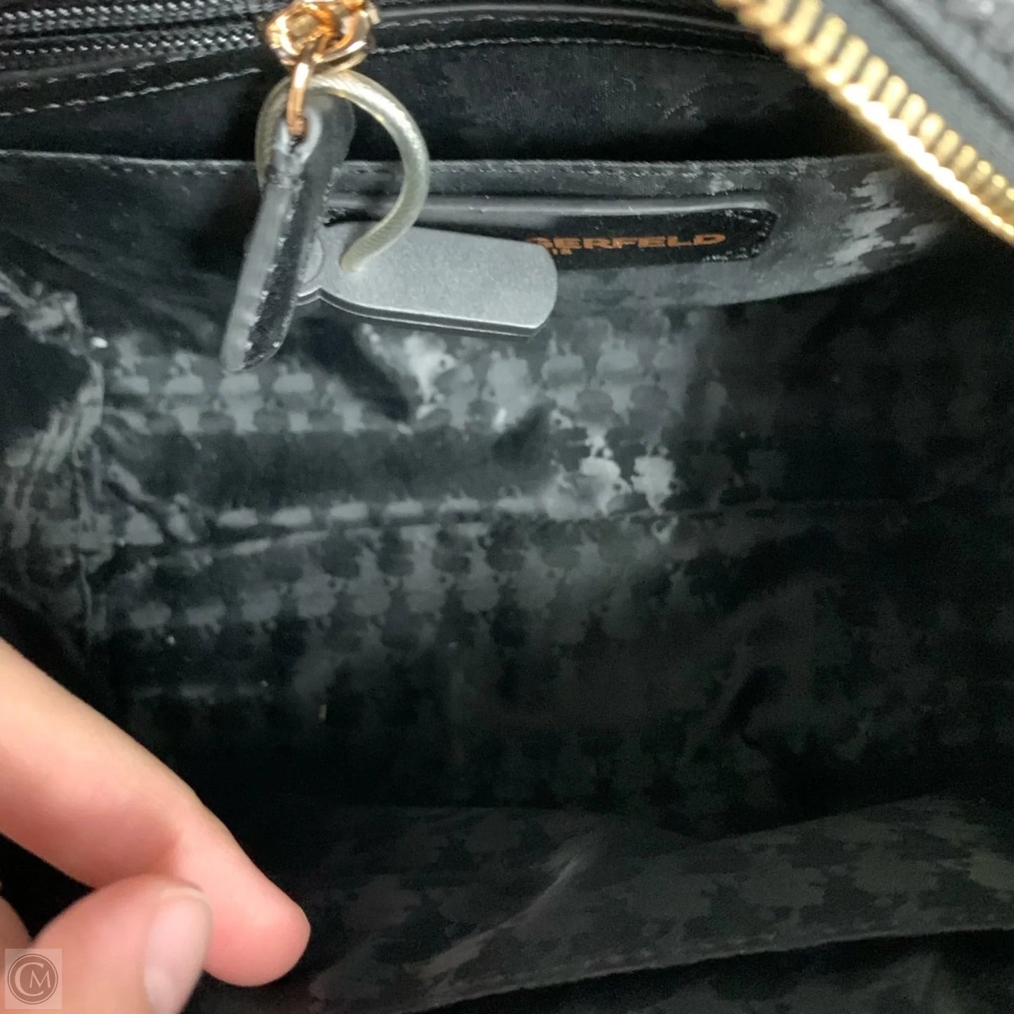 Crossbody Designer By Karl Lagerfeld, Size: Medium