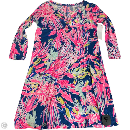 Dress Designer By Lilly Pulitzer In Blue & Pink, Size: Xxs