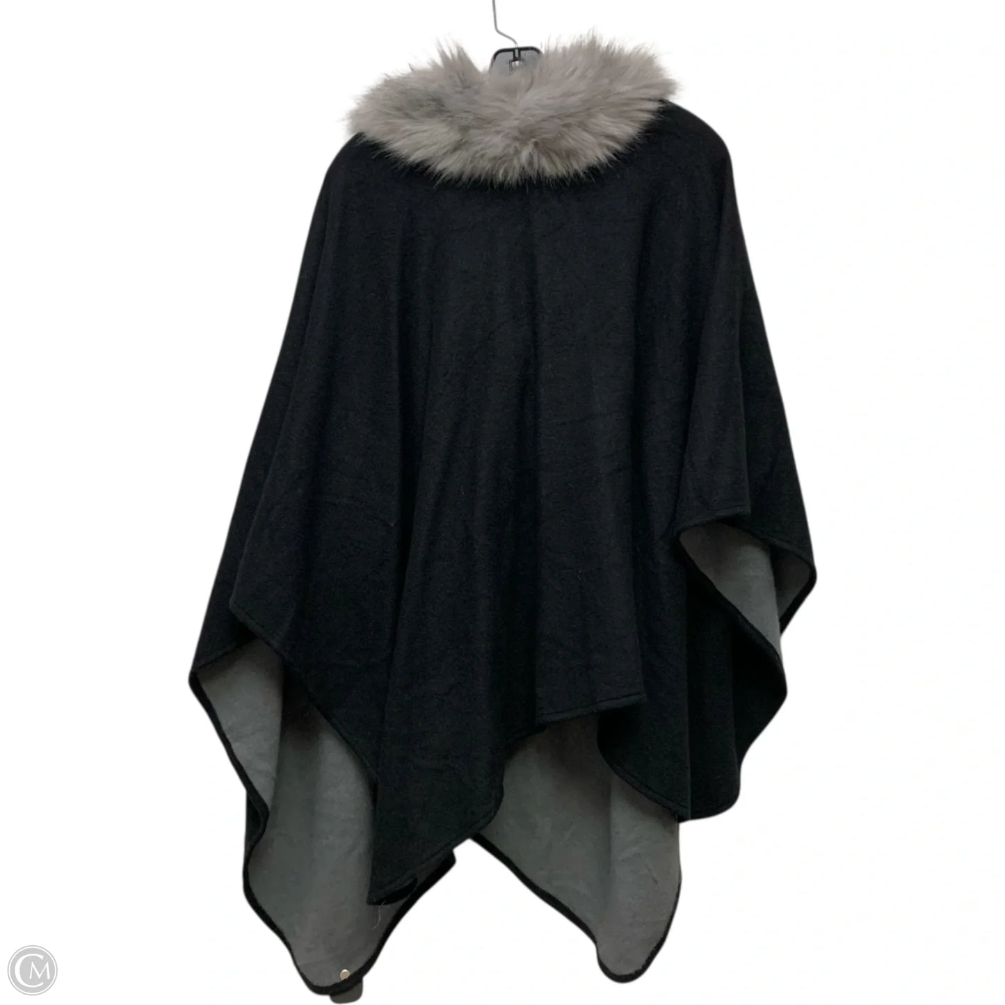 Shawl Designer By Karl Lagerfeld In Black & Grey, Size: Osfm