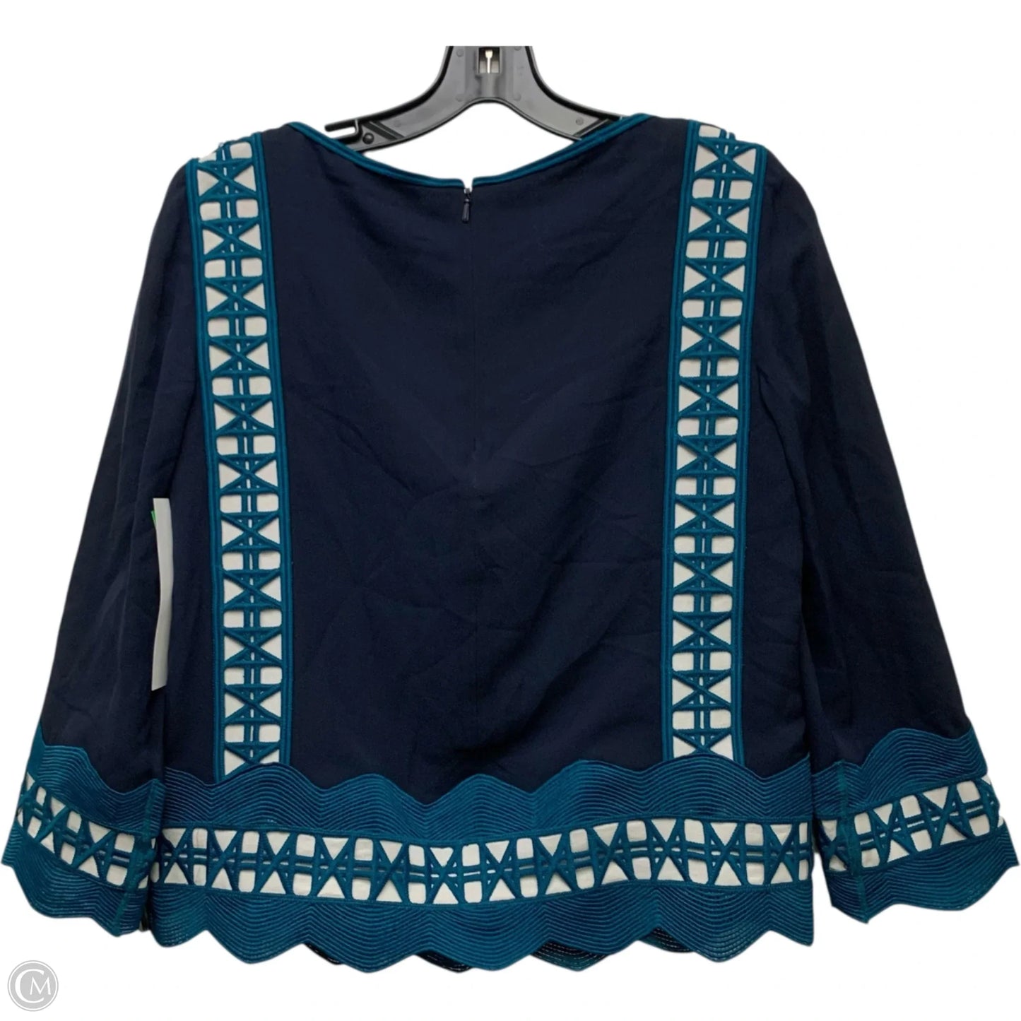 Top Long Sleeve Designer By Tory Burch In Blue, Size: Xs
