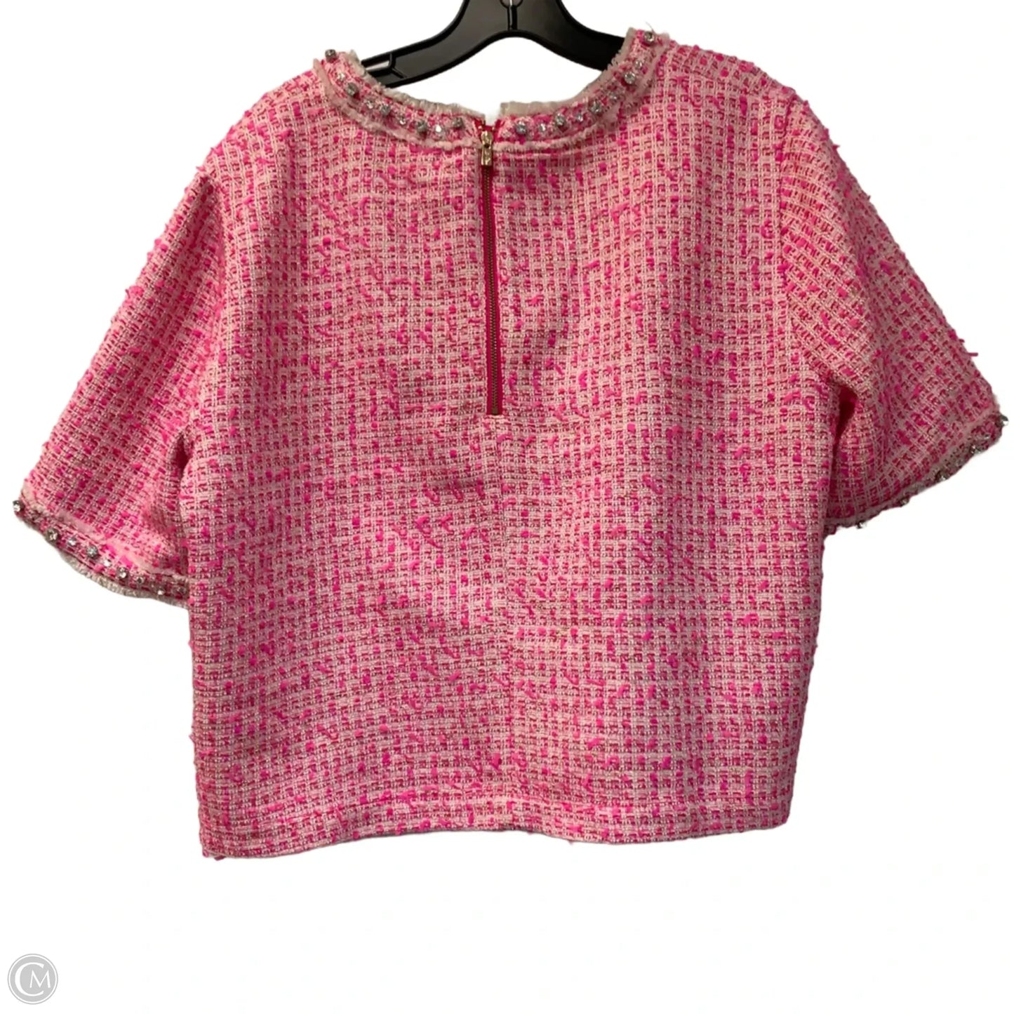 Top Short Sleeve Designer By Lilly Pulitzer In Pink, Size: Xl