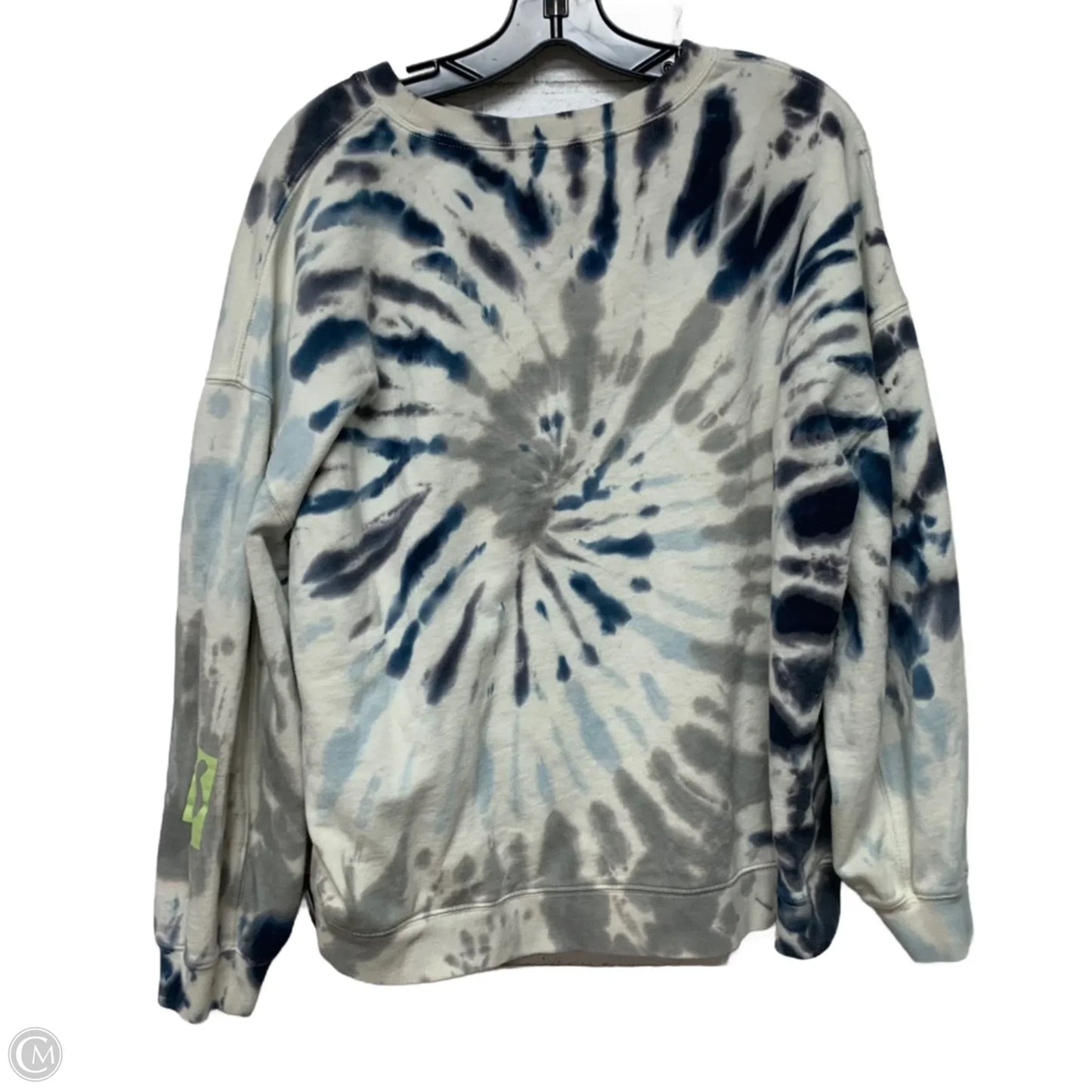 Athletic Sweatshirt Crewneck By Peloton In Tie Dye Print, Size: Xl
