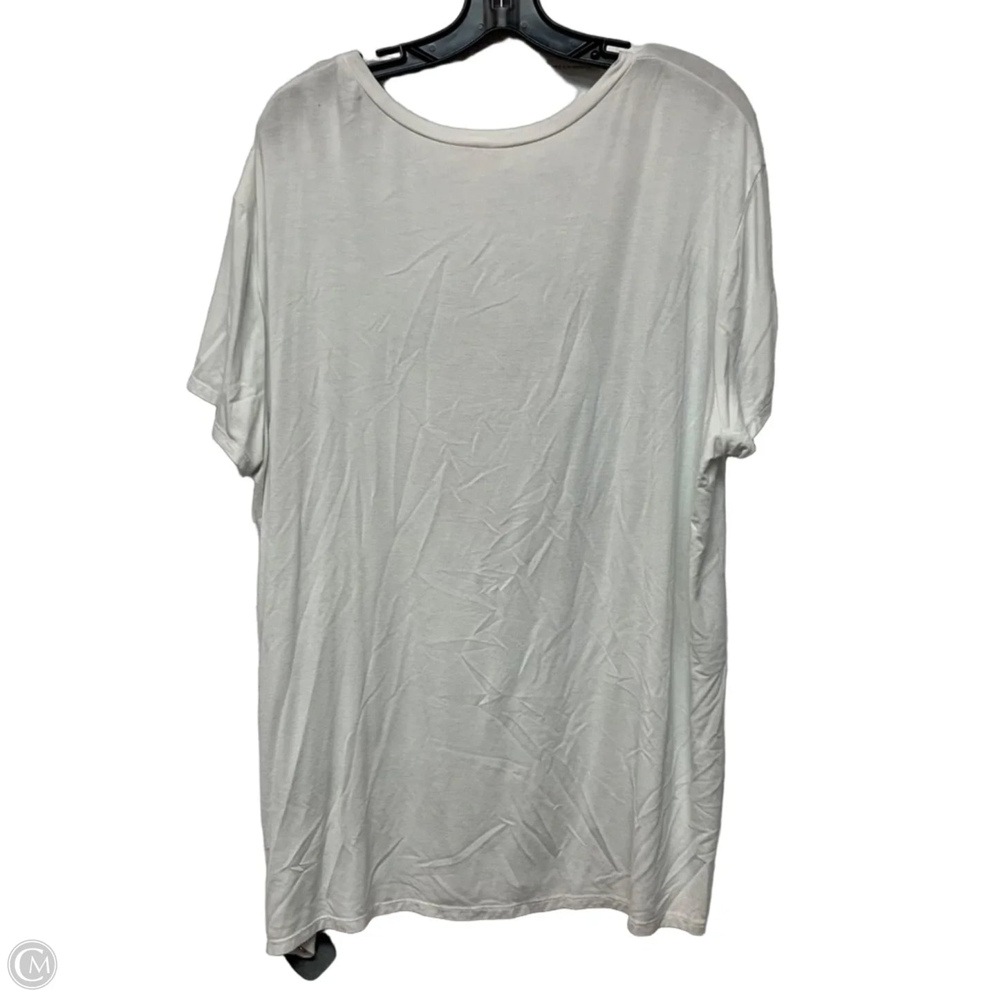 Top Short Sleeve By Vanilla Bay In White, Size: 3x