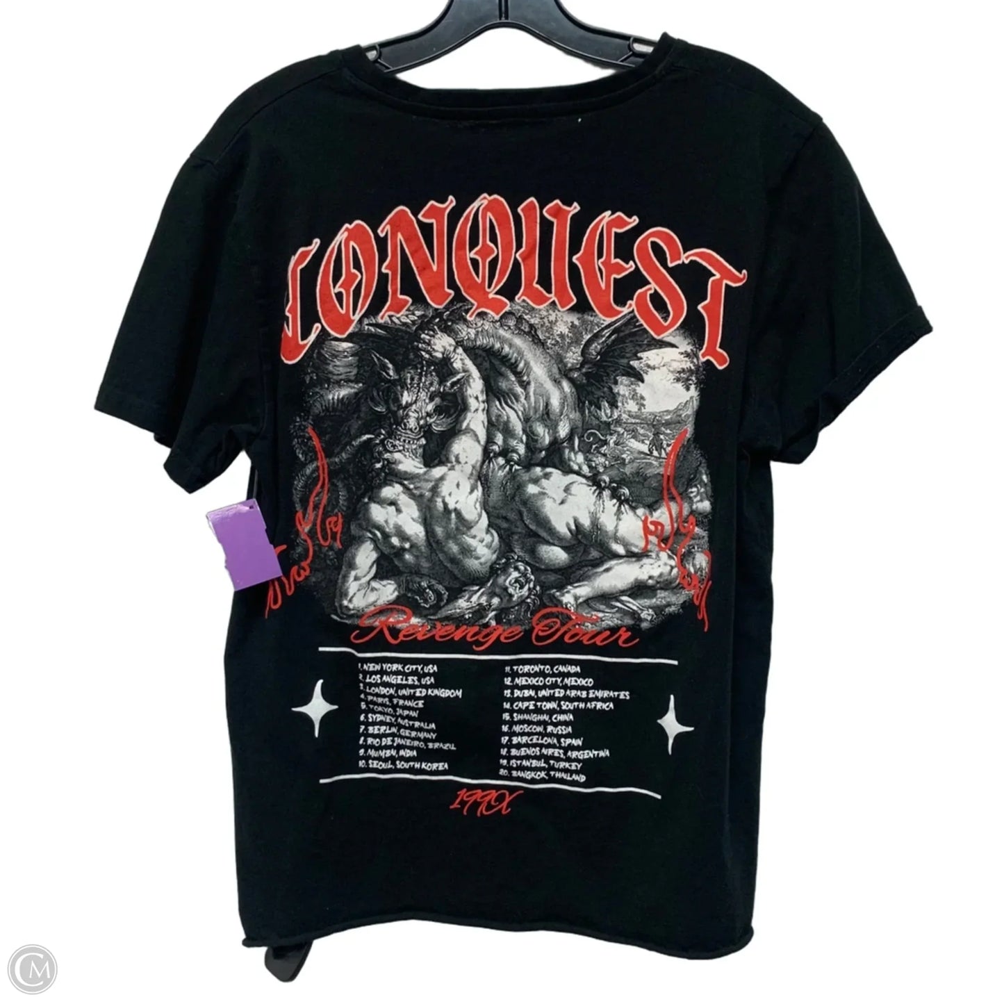 Top Short Sleeve By Elevate Clothing In Black, Size: M