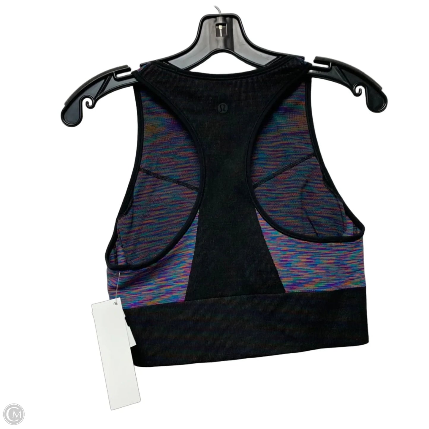Athletic Bra By Lululemon In Black & Purple, Size: M