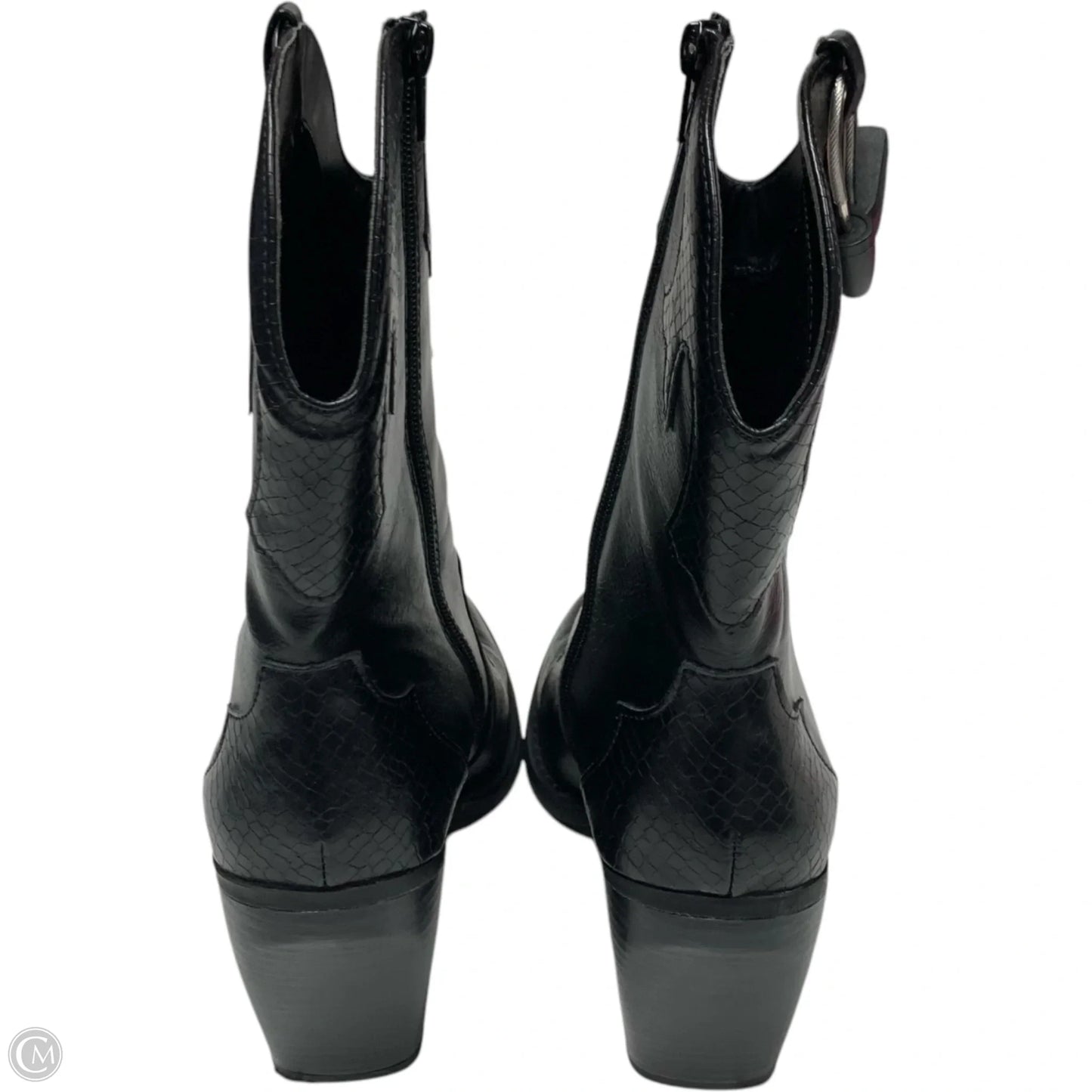 Boots Ankle Heels By Mix No 6 In Black, Size: 9.5