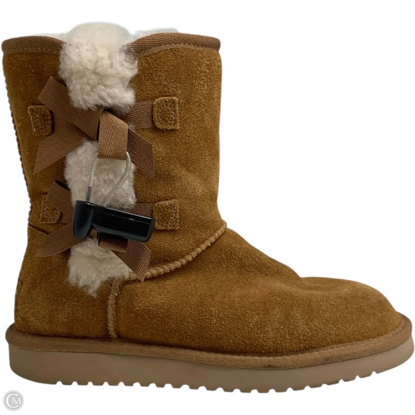 Boots Designer By Ugg In Brown & Cream, Size: 6