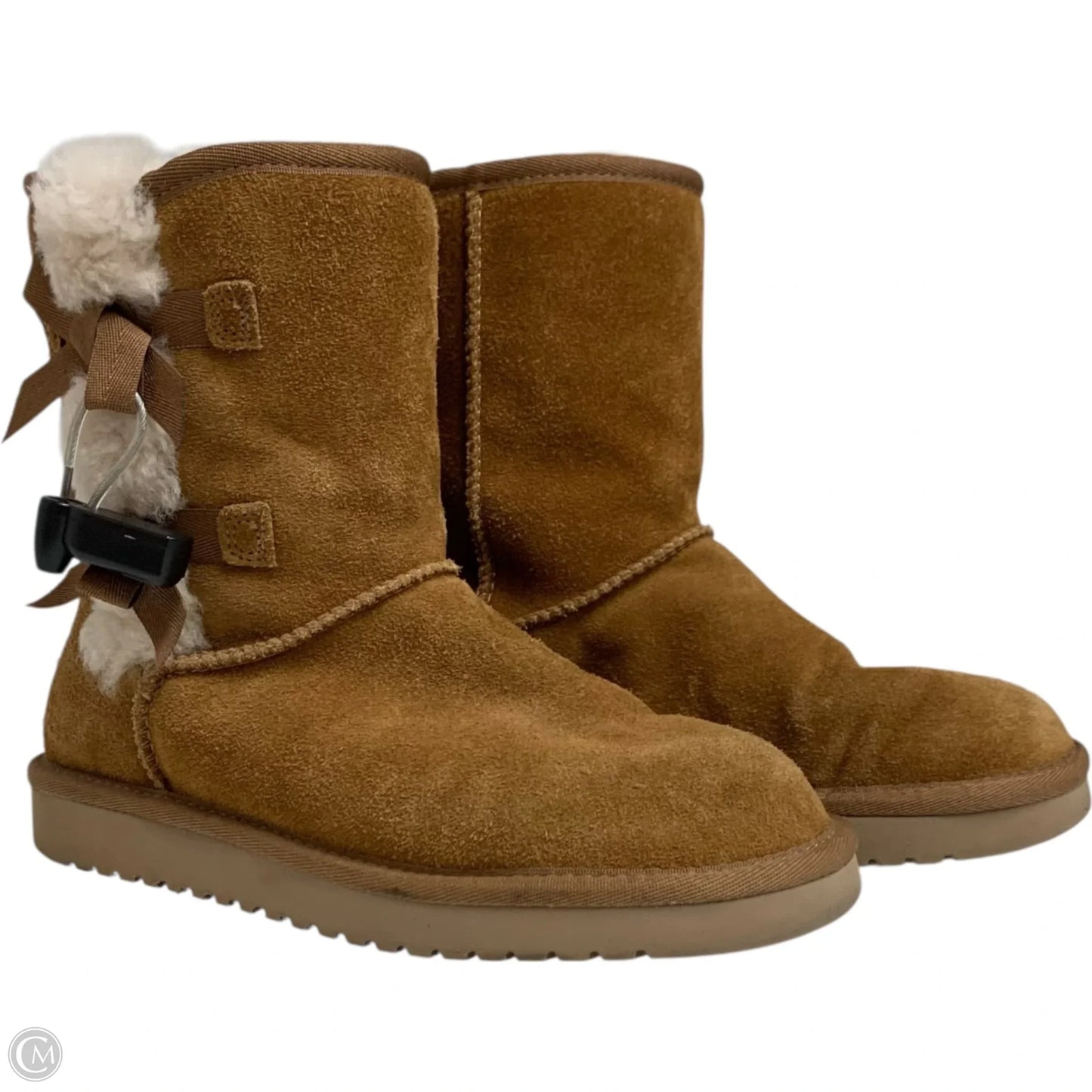 Boots Designer By Ugg In Brown & Cream, Size: 6