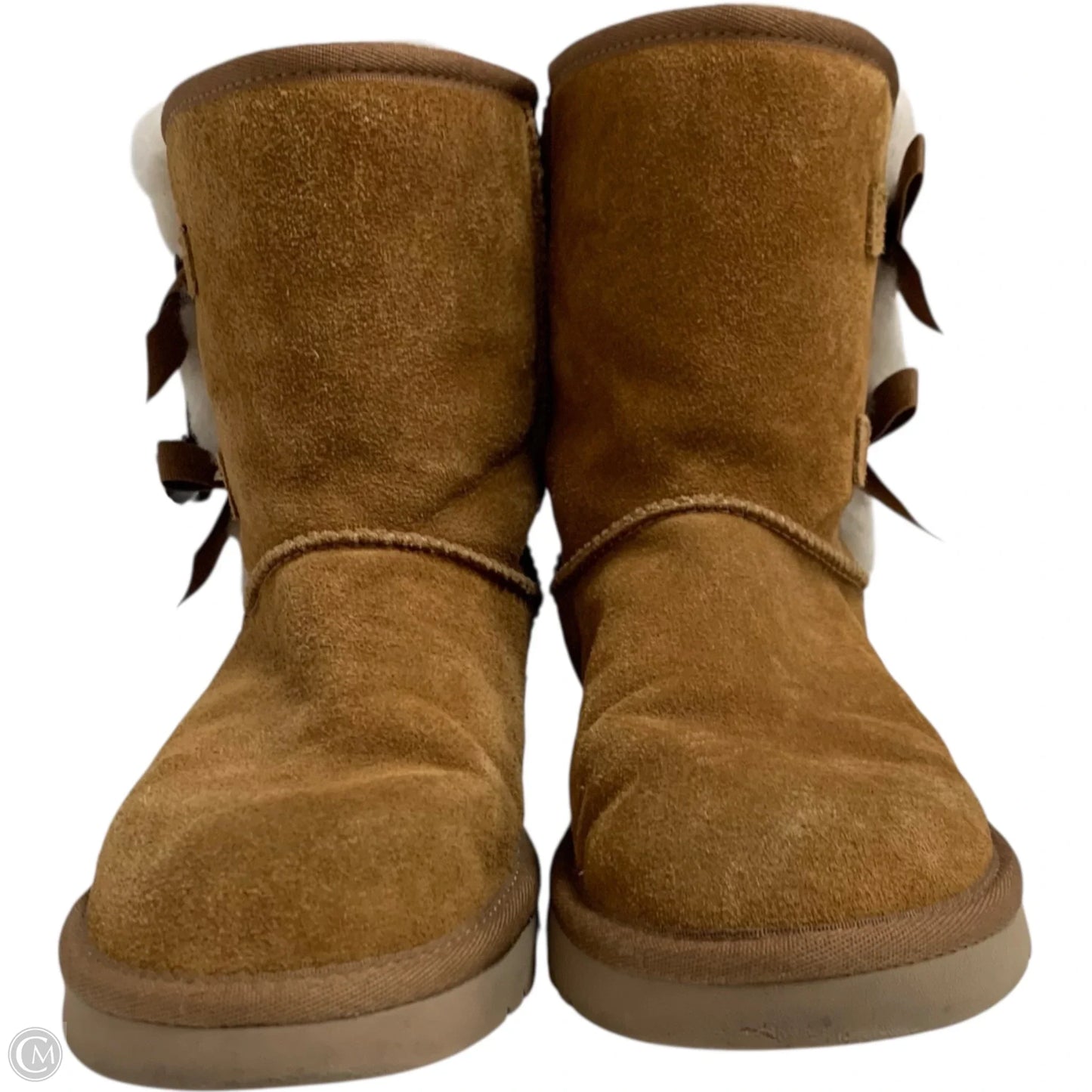 Boots Designer By Ugg In Brown & Cream, Size: 6