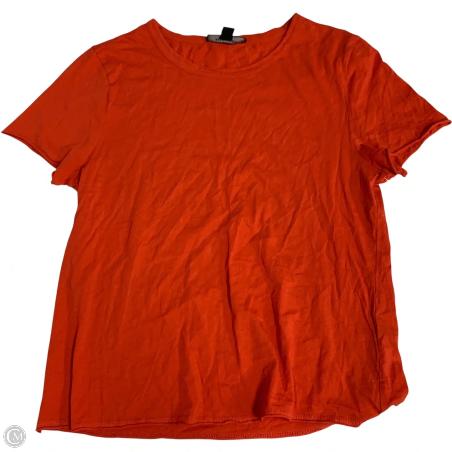 Top Short Sleeve Designer By All Saints In Orange, Size: L