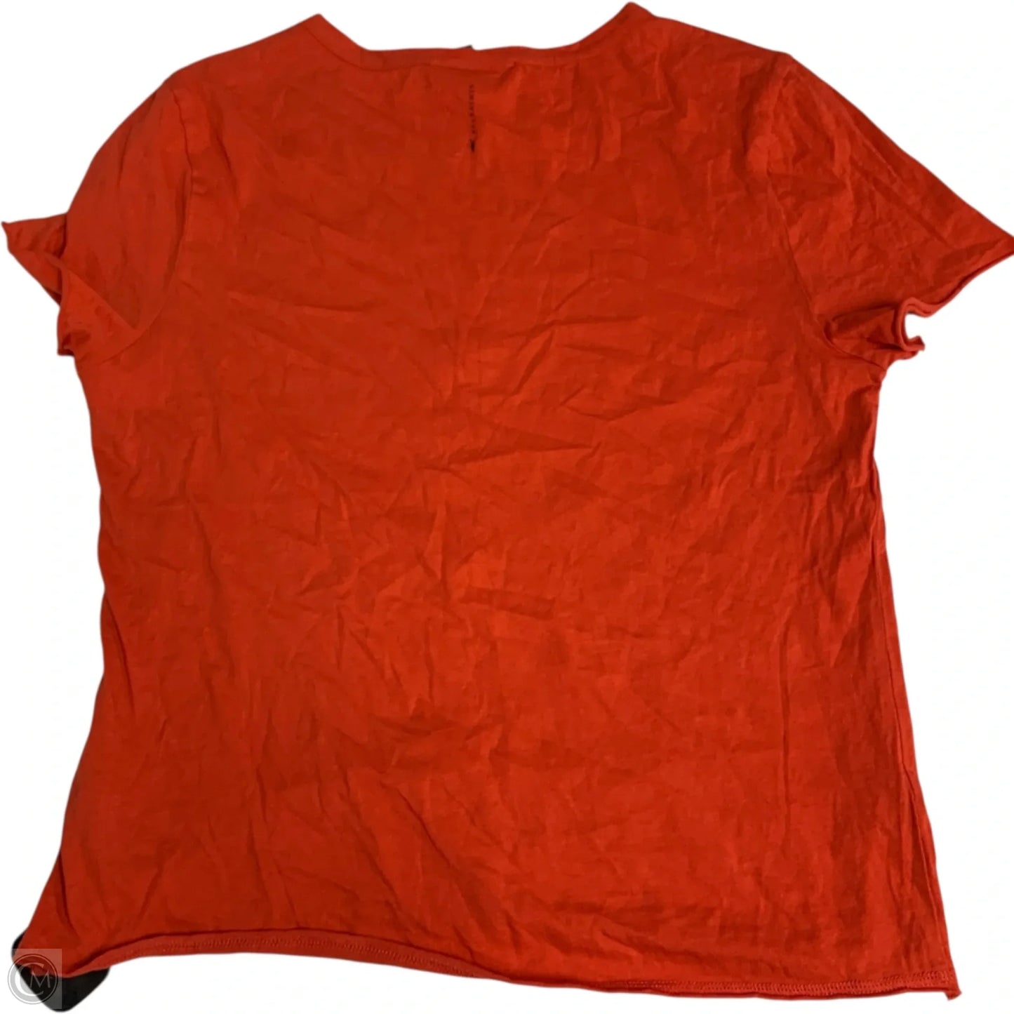 Top Short Sleeve Designer By All Saints In Orange, Size: L