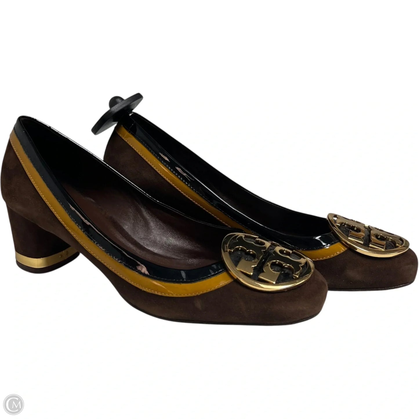 Shoes Designer By Tory Burch In Black & Brown, Size: 9