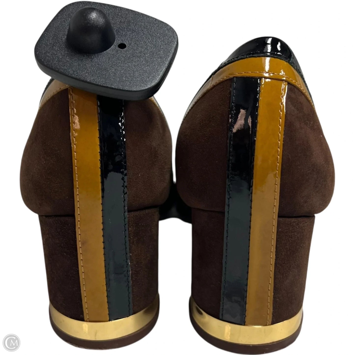 Shoes Designer By Tory Burch In Black & Brown, Size: 9