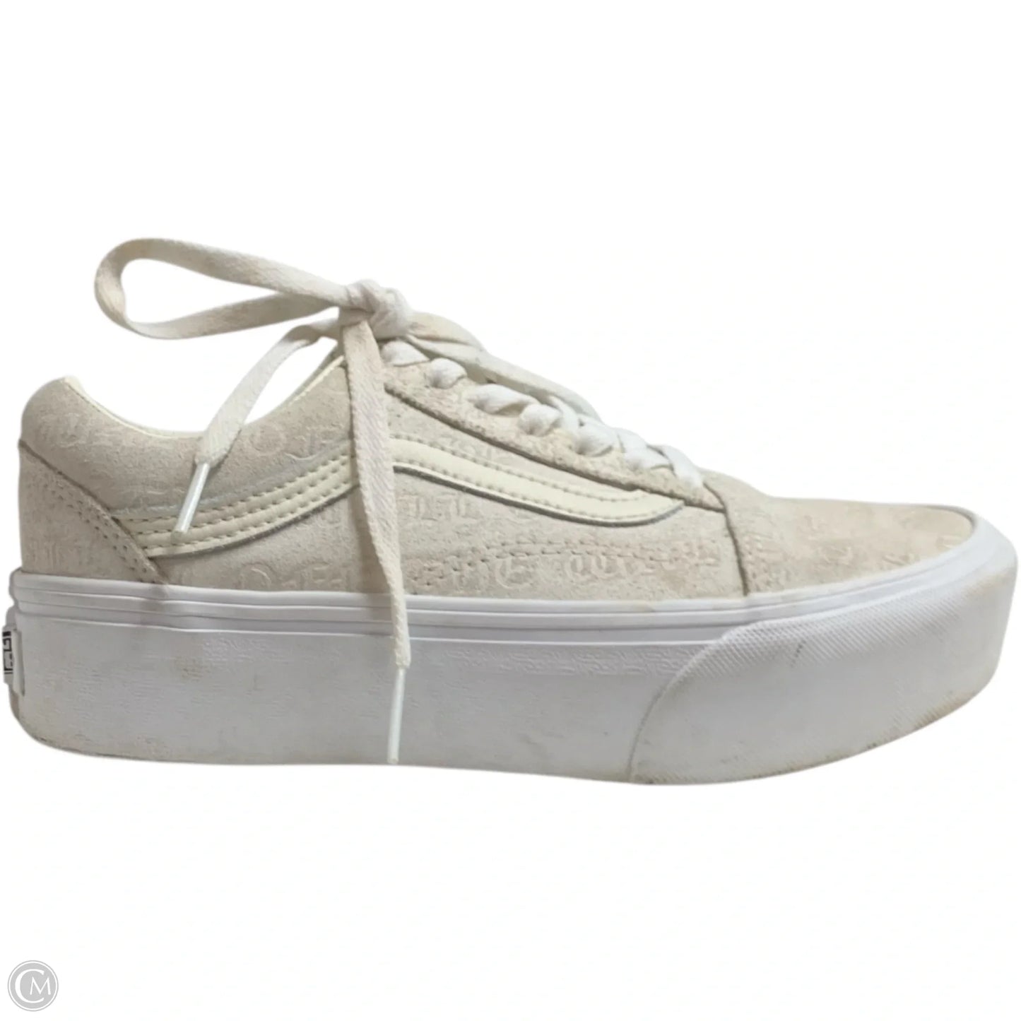 Shoes Sneakers By Vans In Cream, Size: 5.5