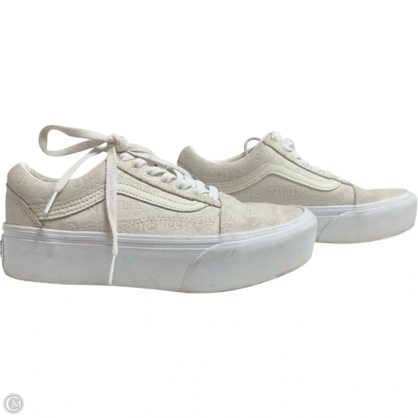 Shoes Sneakers By Vans In Cream, Size: 5.5