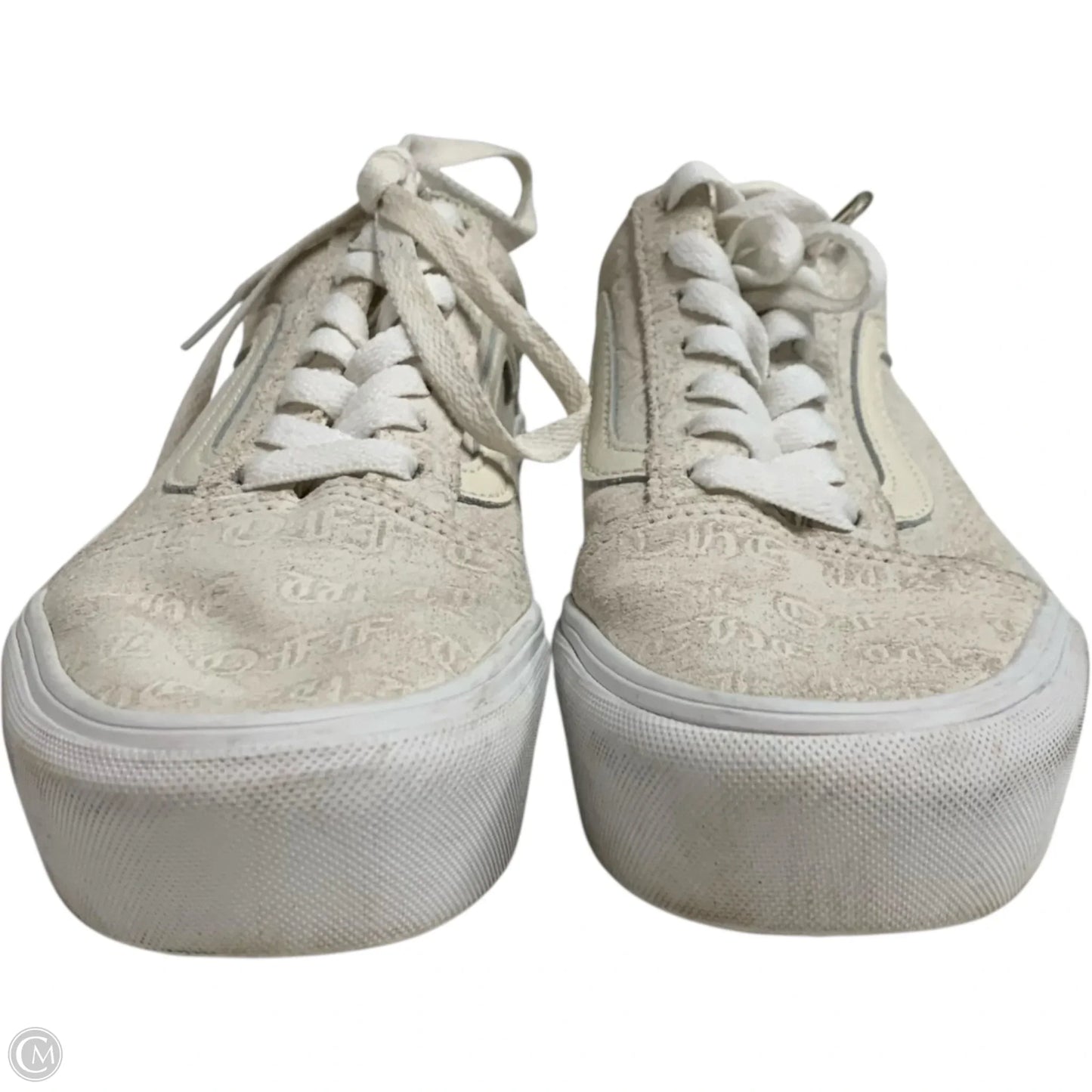 Shoes Sneakers By Vans In Cream, Size: 5.5