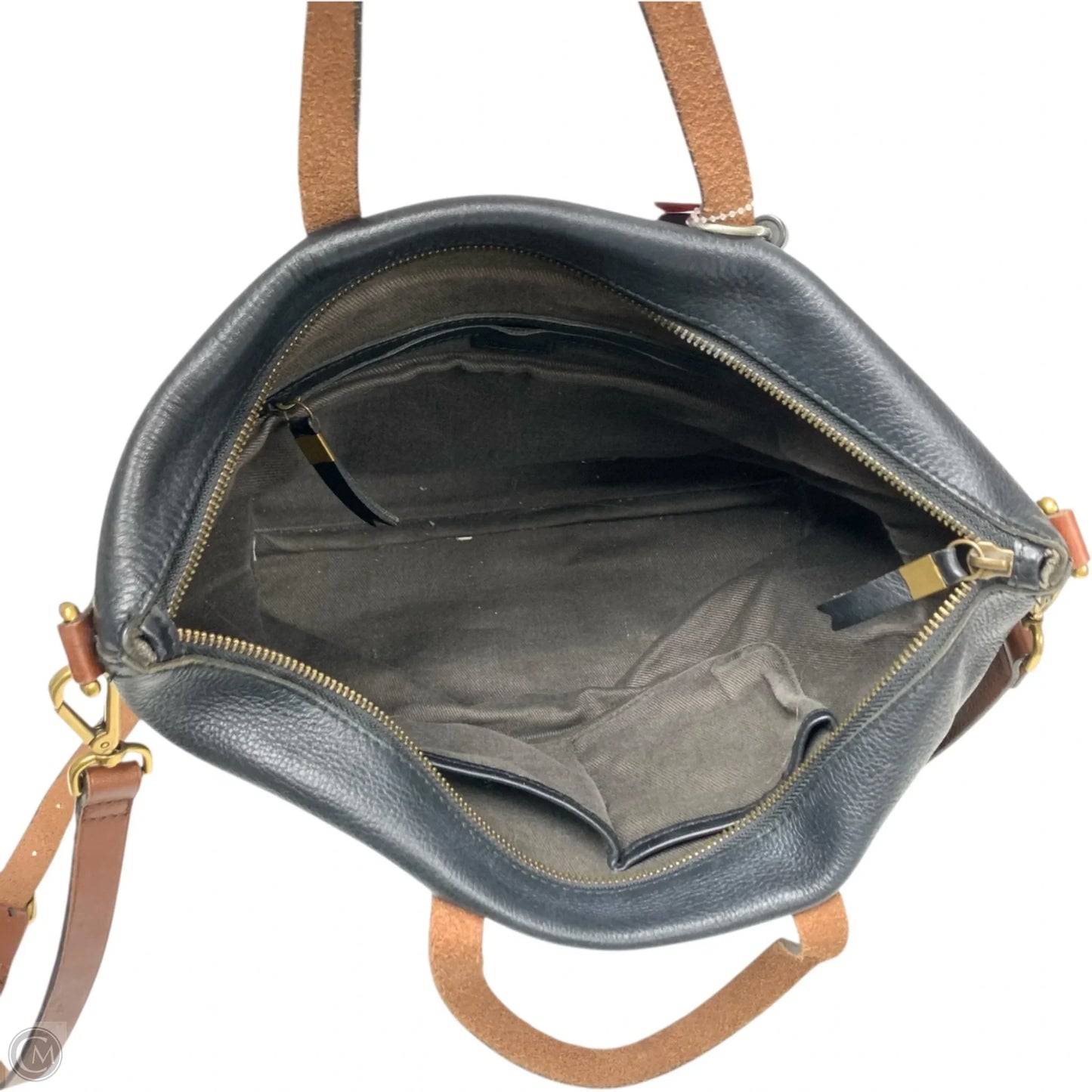 Handbag Leather By Madewell, Size: Large