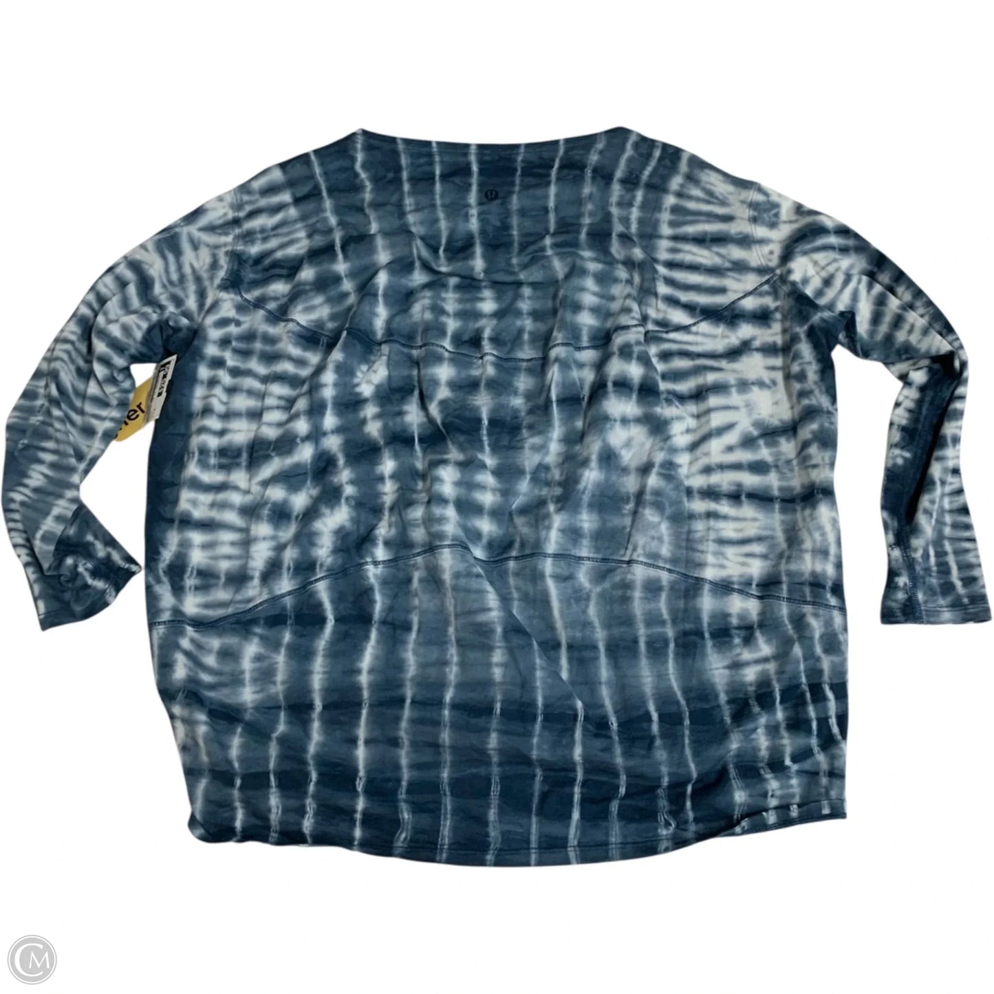 Athletic Top Long Sleeve Crewneck By Lululemon In Blue, Size: M