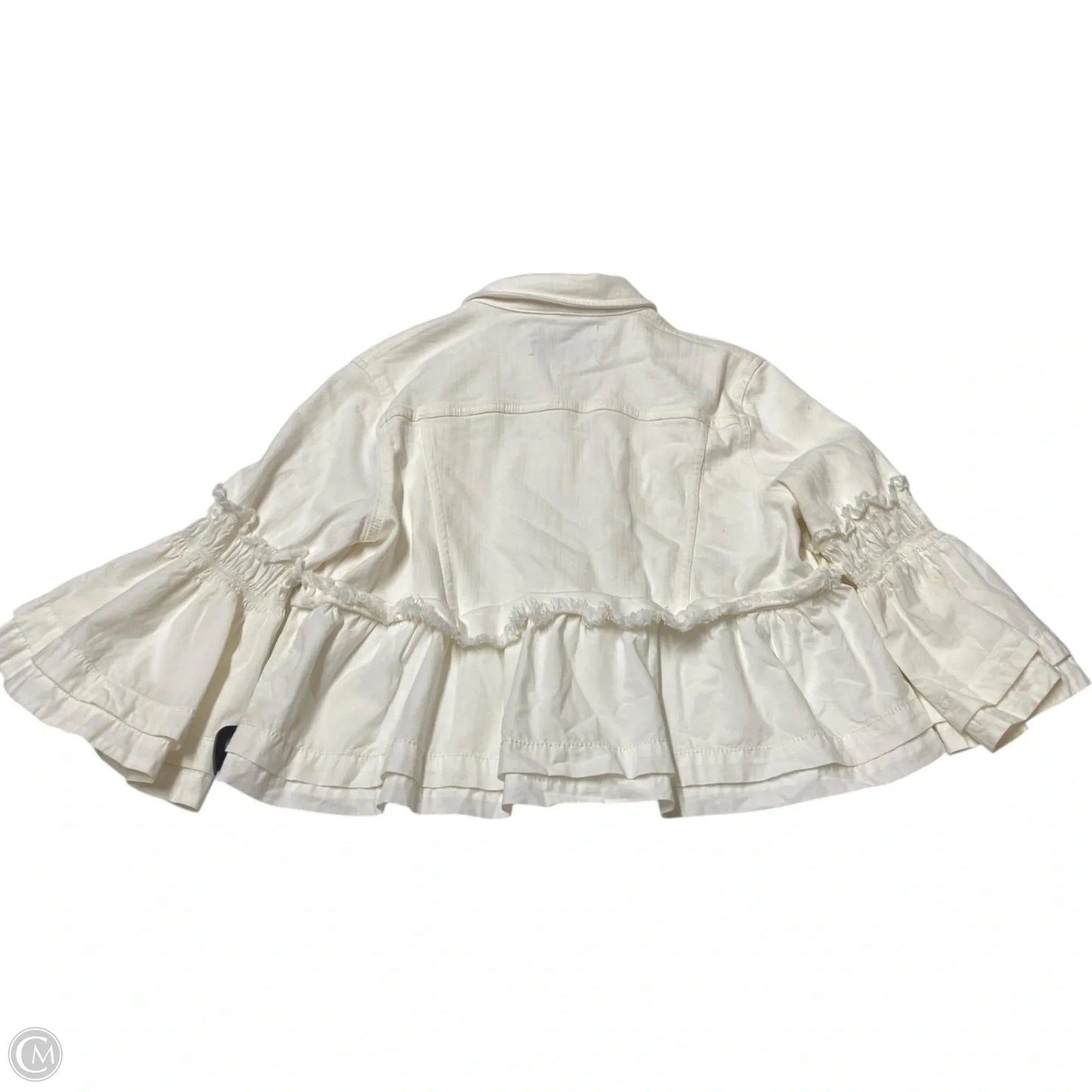 Jacket Denim By Pilcro In White Denim, Size: S