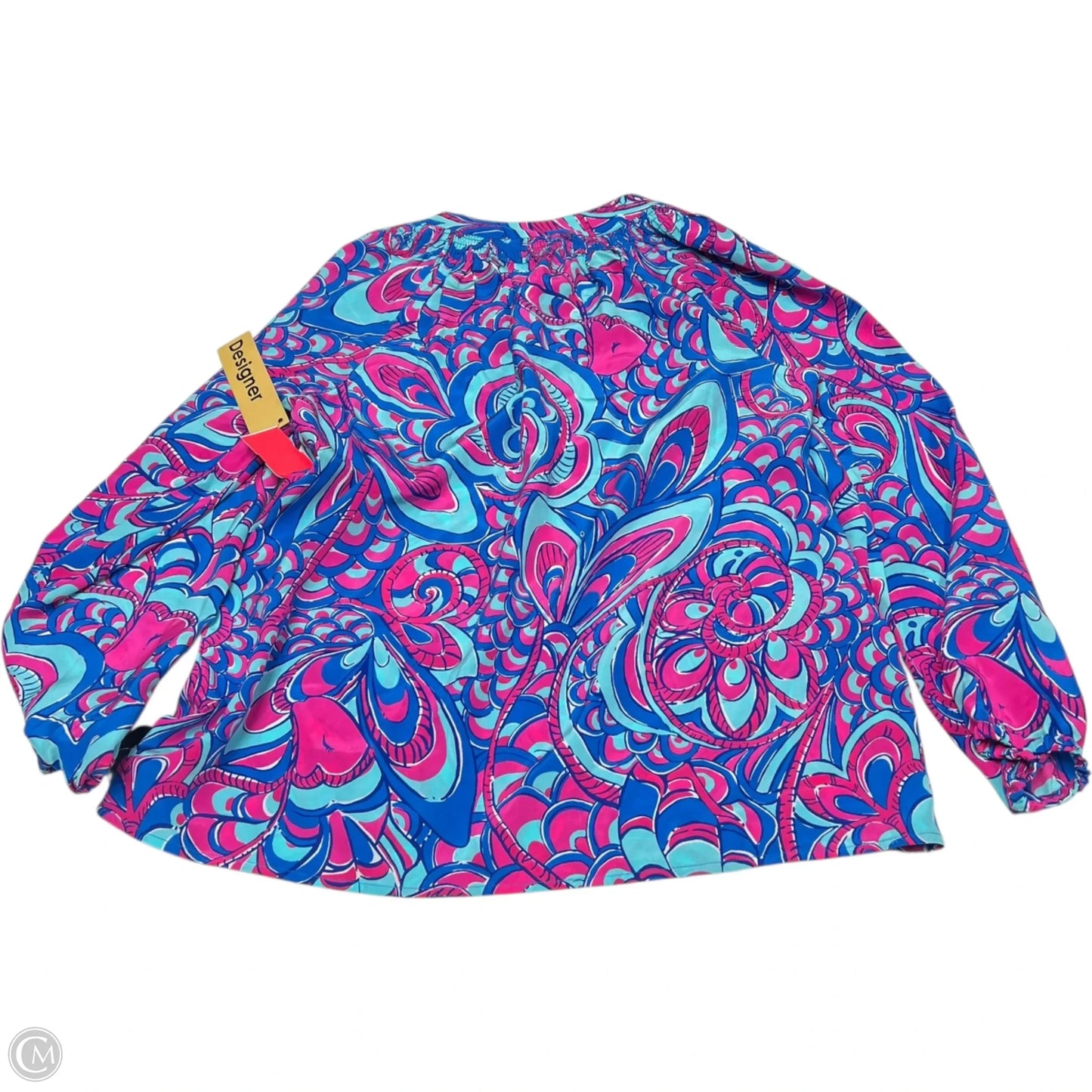 Top Long Sleeve Designer By Lilly Pulitzer In Pink, Size: L